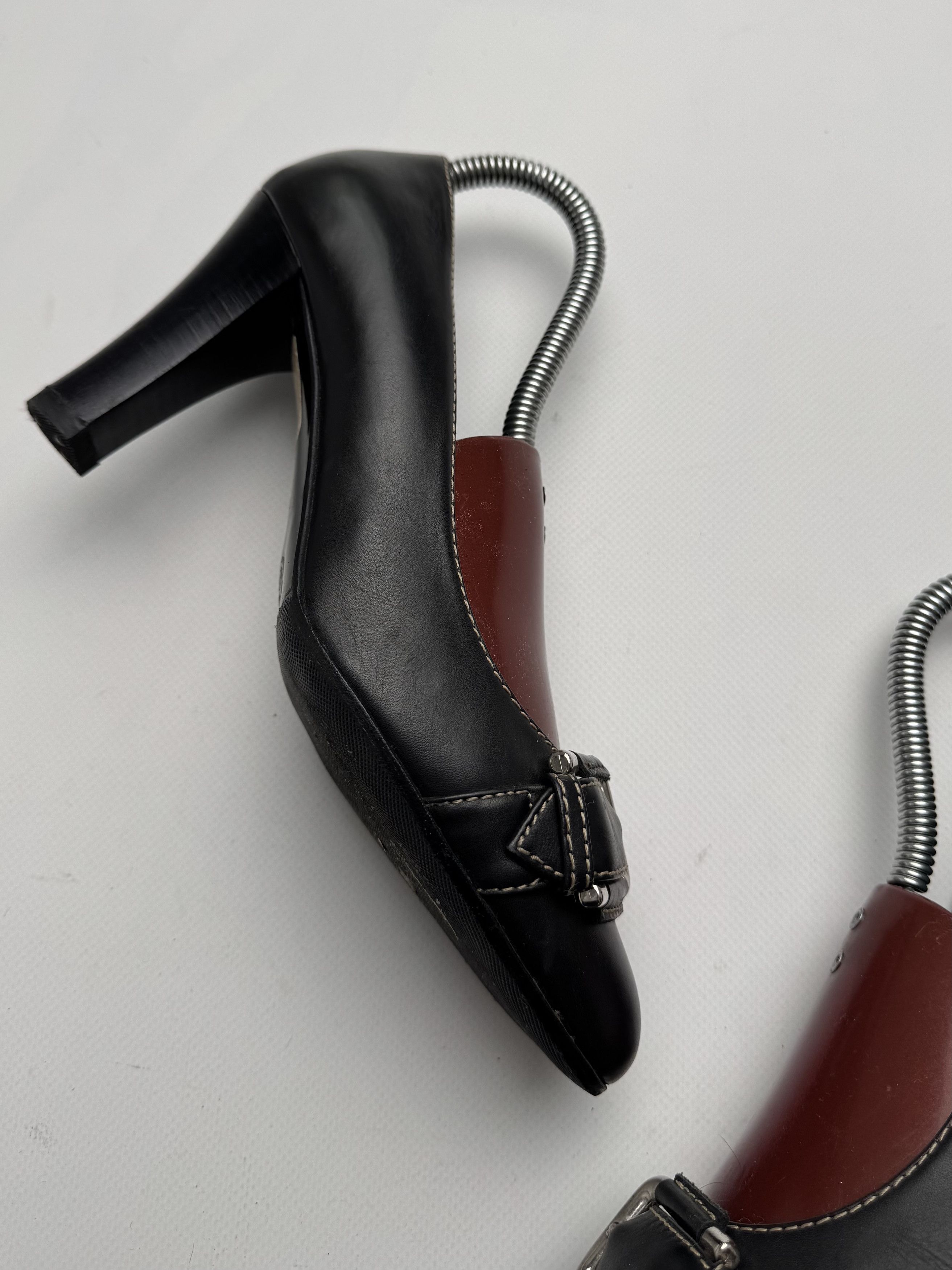 Bally Bally Vintage Leather Pumps Buckle Detail High Heel E2 Size US 8 / IT 38 - 3 Thumbnail