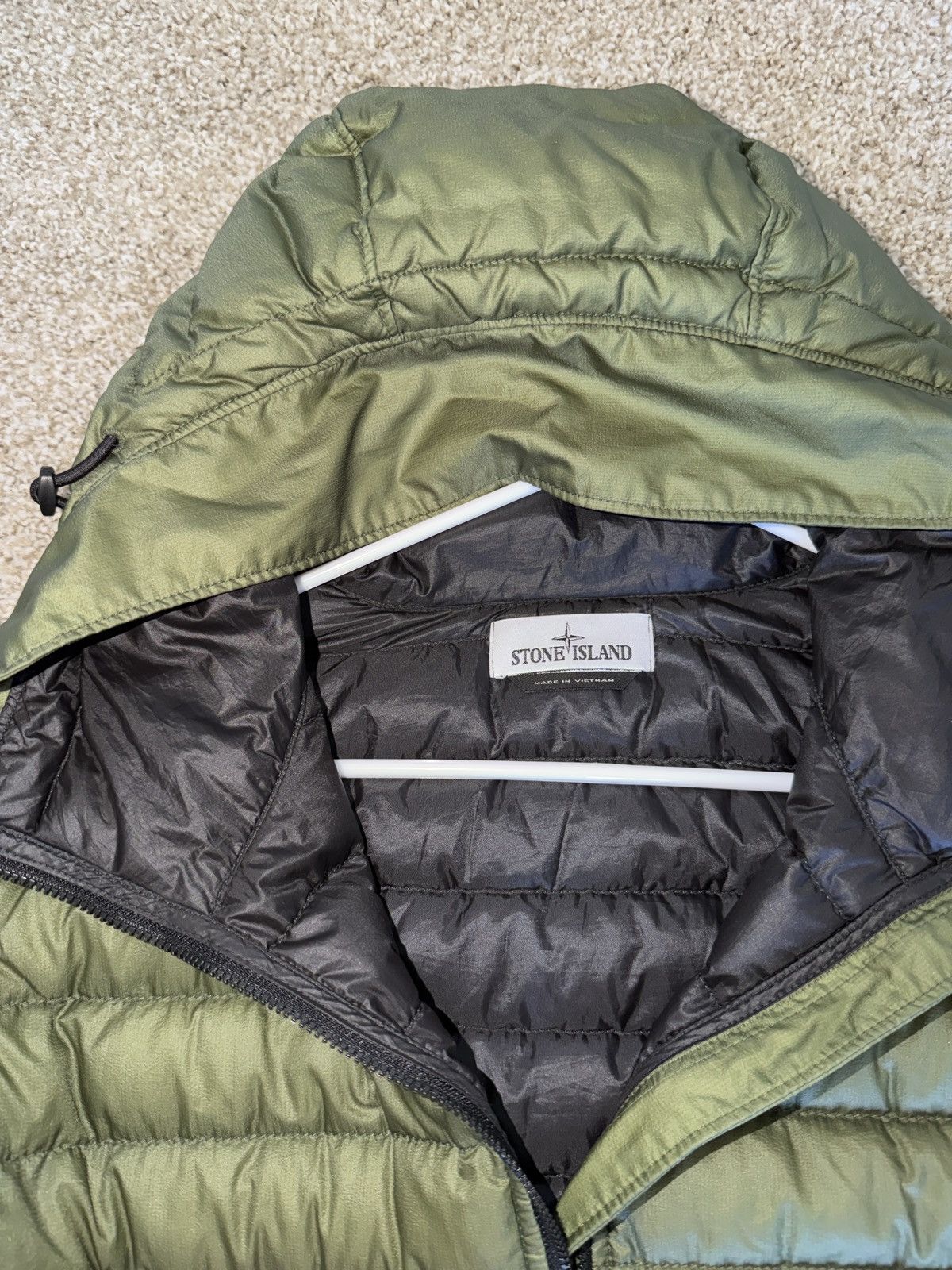 Stone Island Stone Island Ripstop Nylon Down Jacket - Olive Green Size US M / EU 48-50 / 2 - 3 Thumbnail