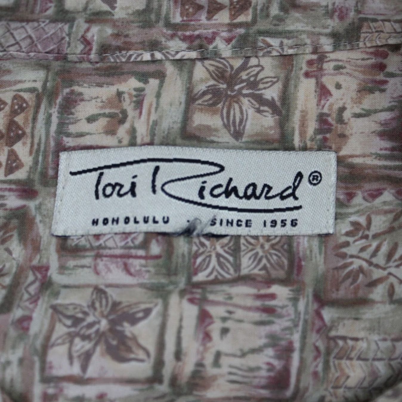 Tori Richard Tori Richard Shirt Adult 2XL XXL Beige Cotton Lawn Short Sleeve Button Up Size US XXL / EU 58 / 5 - 7 Thumbnail