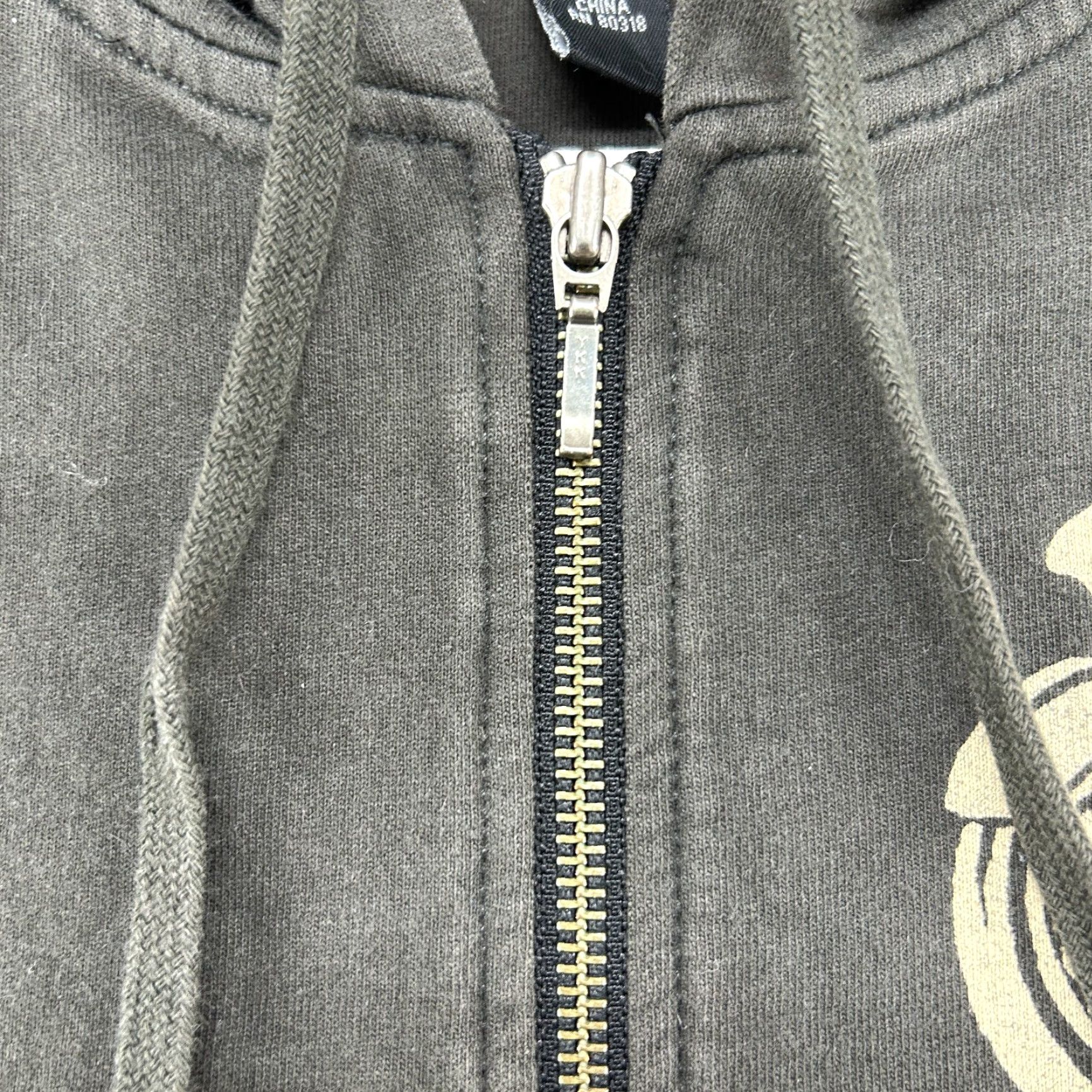 Lucky Brand VINTAGE Lucky Brand Hoodie Women M Black Full Zip Love Rally Moto City Wings Y2K 90s City Womens Size M / US 6-8 / IT 42-44 - 5 Thumbnail