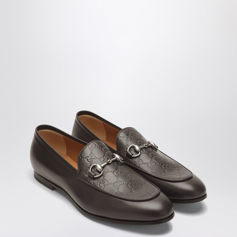 o1d2blof0525 Buckle Moccasin Leather Shoes in Brown