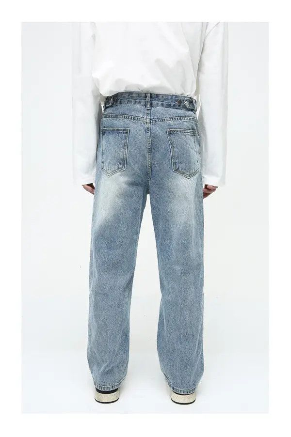 Japanese Brand Mikami x Mint Simple loose casual straight washed jeans Size US 32 / EU 48 - 4 Thumbnail