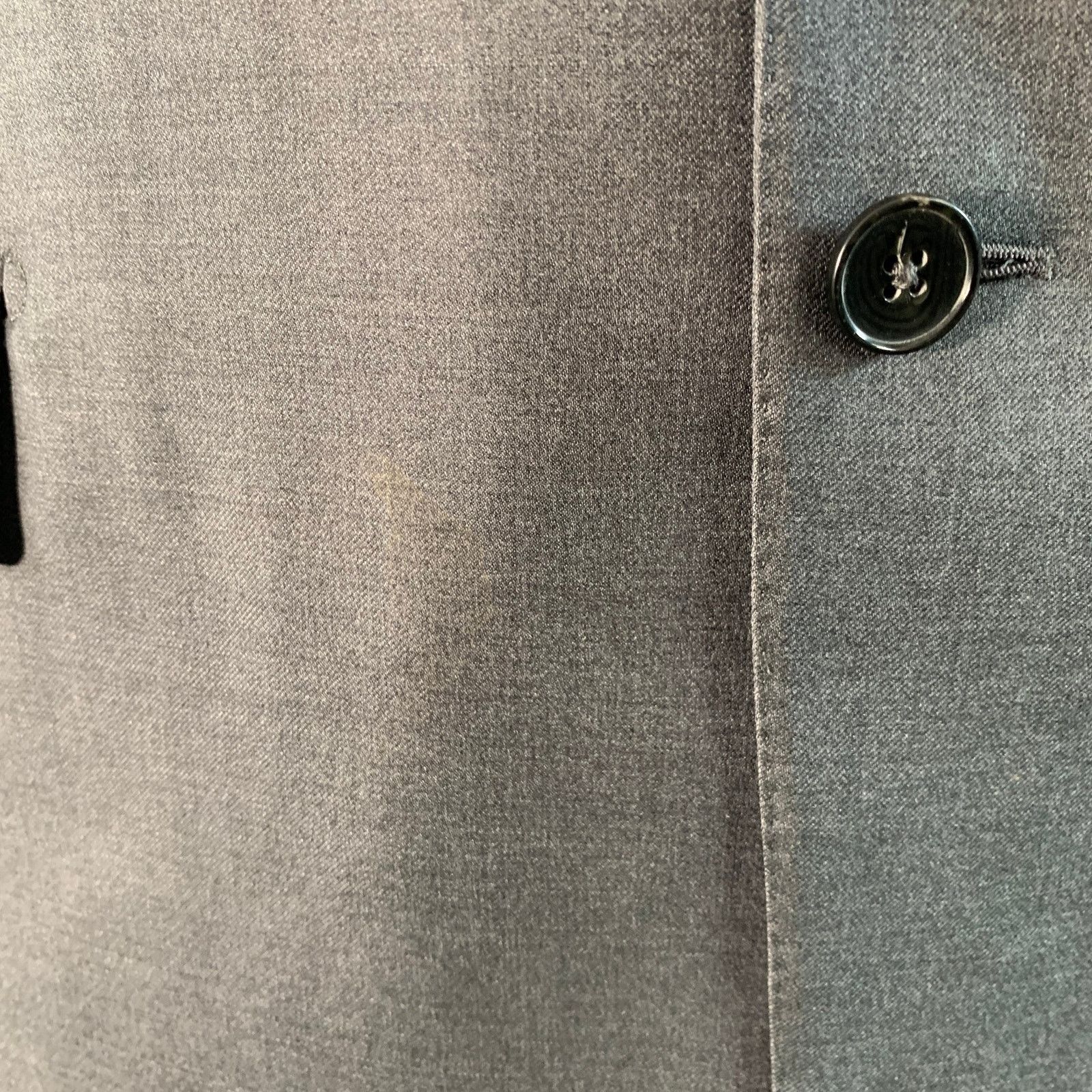 Ermenegildo Zegna Size 44 Grey Wool Single Breasted Notch Lapel Sport Coat Size 44R - 6 Thumbnail