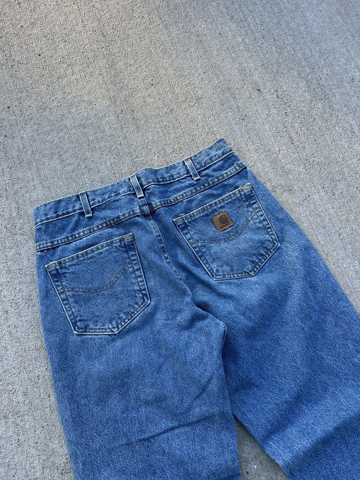 Carhartt × Vintage Vintage Carhartt Y2K Blue American Denim Hype Jeans Size US 32 / EU 48 - 3 Thumbnail