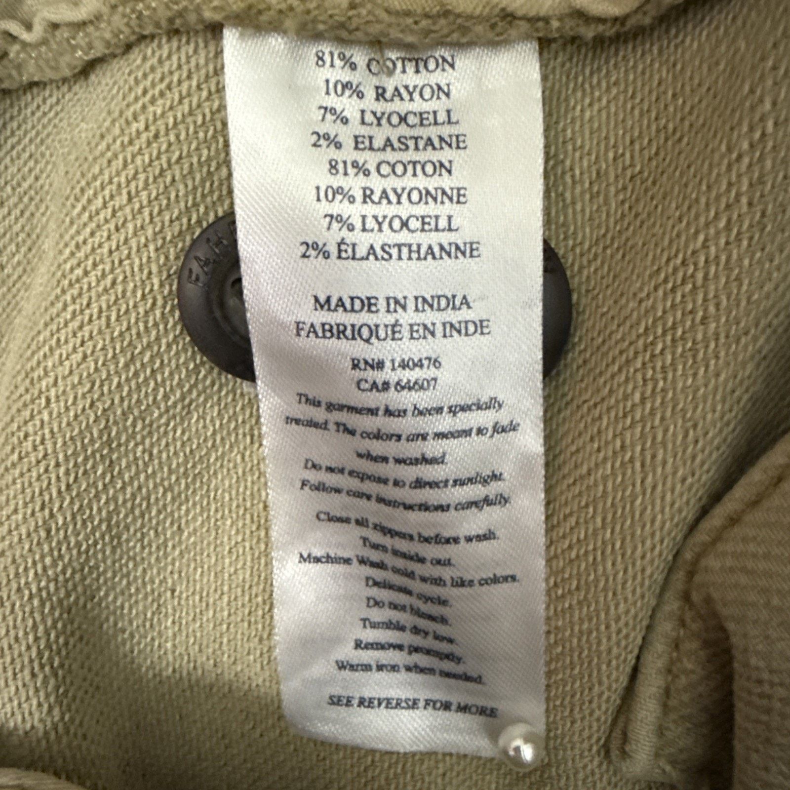 Faherty Faherty Pants Mens 40 Khaki Coastline Chino Stretch Golf Size US 40 / EU 56 - 9 Thumbnail