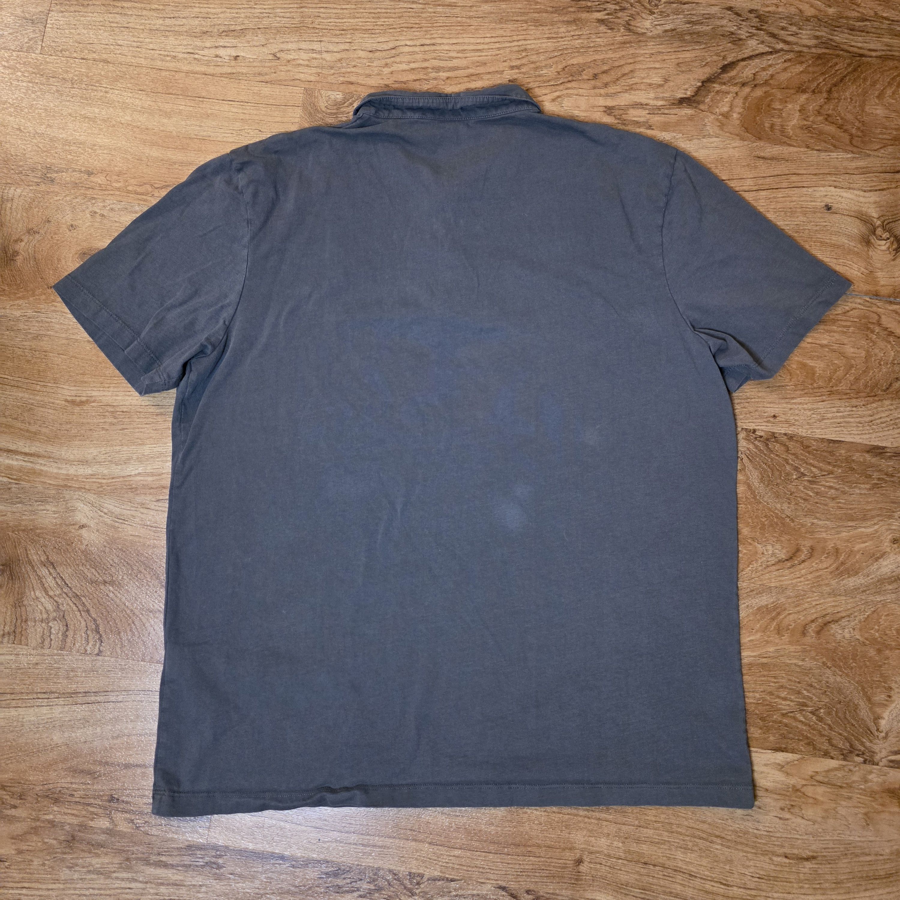Allsaints All Saints Grey Short Sleeve Polo Shirt Size US XXL / EU 58 / 5 - 6 Thumbnail