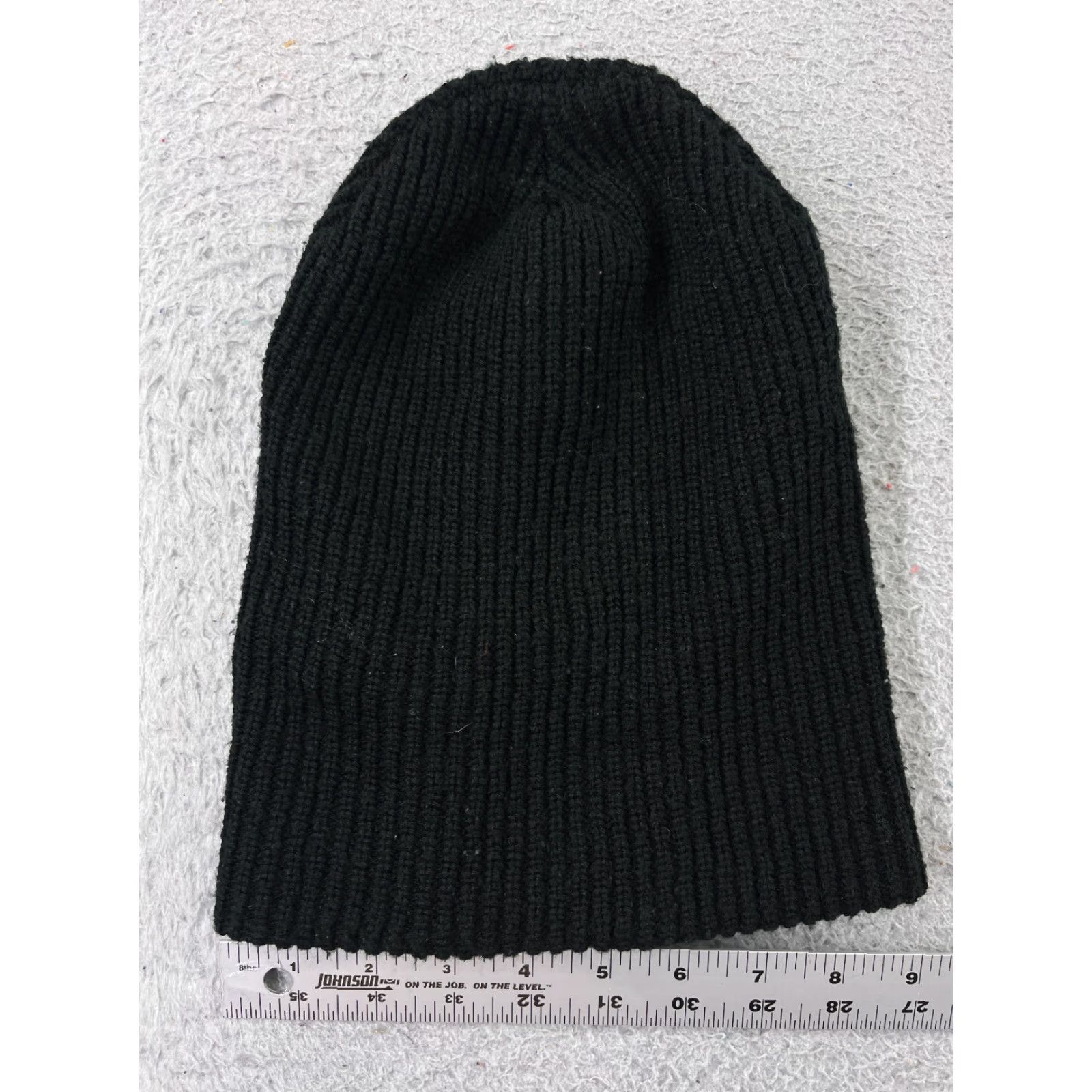 Vintage DECKY Beanie Adult One Size Black Knit 100% Acrylic Skater 90s Beanie Men’s Hats Mens Beanie Black Knit toque Vintage? (No vintage) Size ONE SIZE - 2 Thumbnail