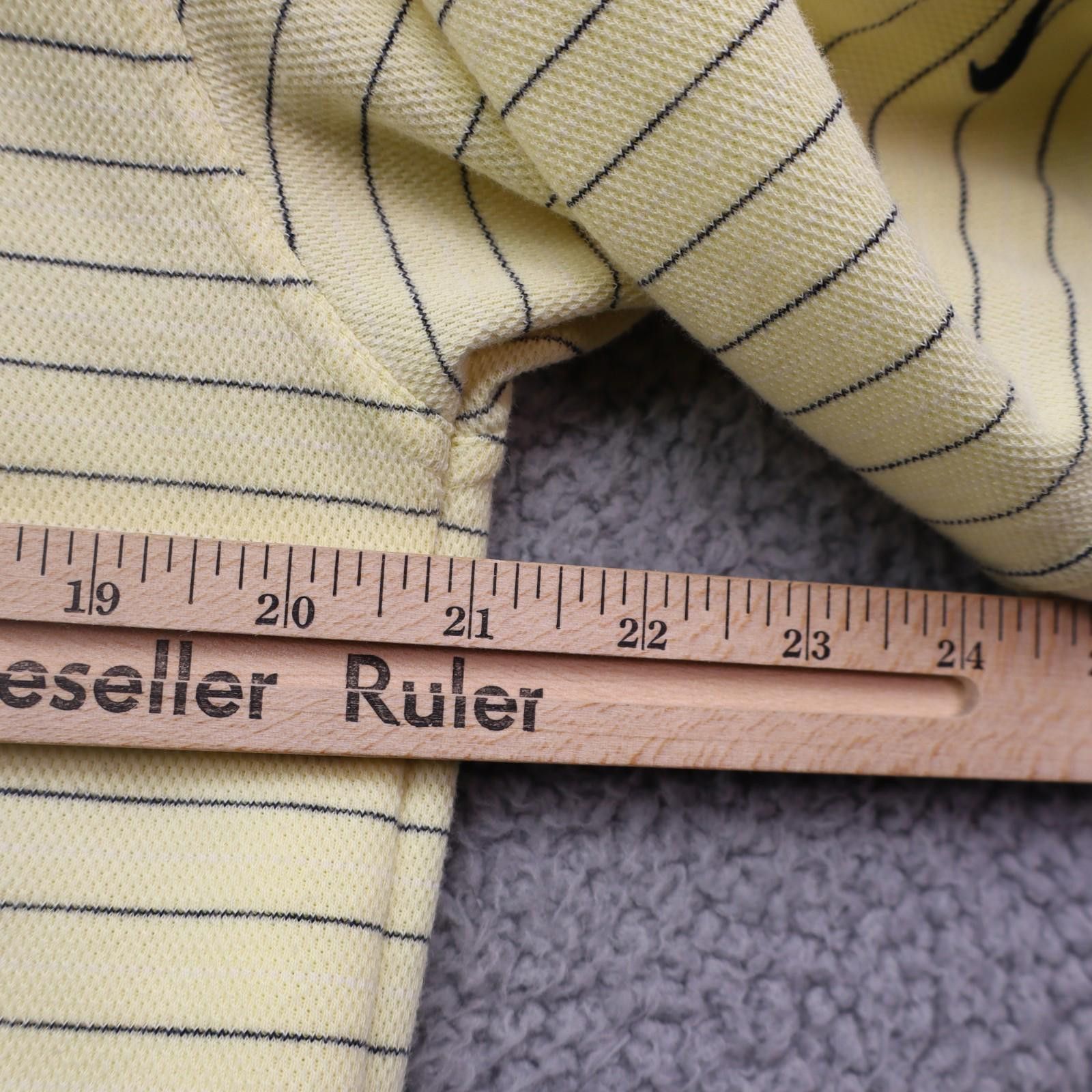 Nike Nike Men Medium Dri Fit Polo Yellow Collar Shirt Striped Size US M / EU 48-50 / 2 - 3 Thumbnail