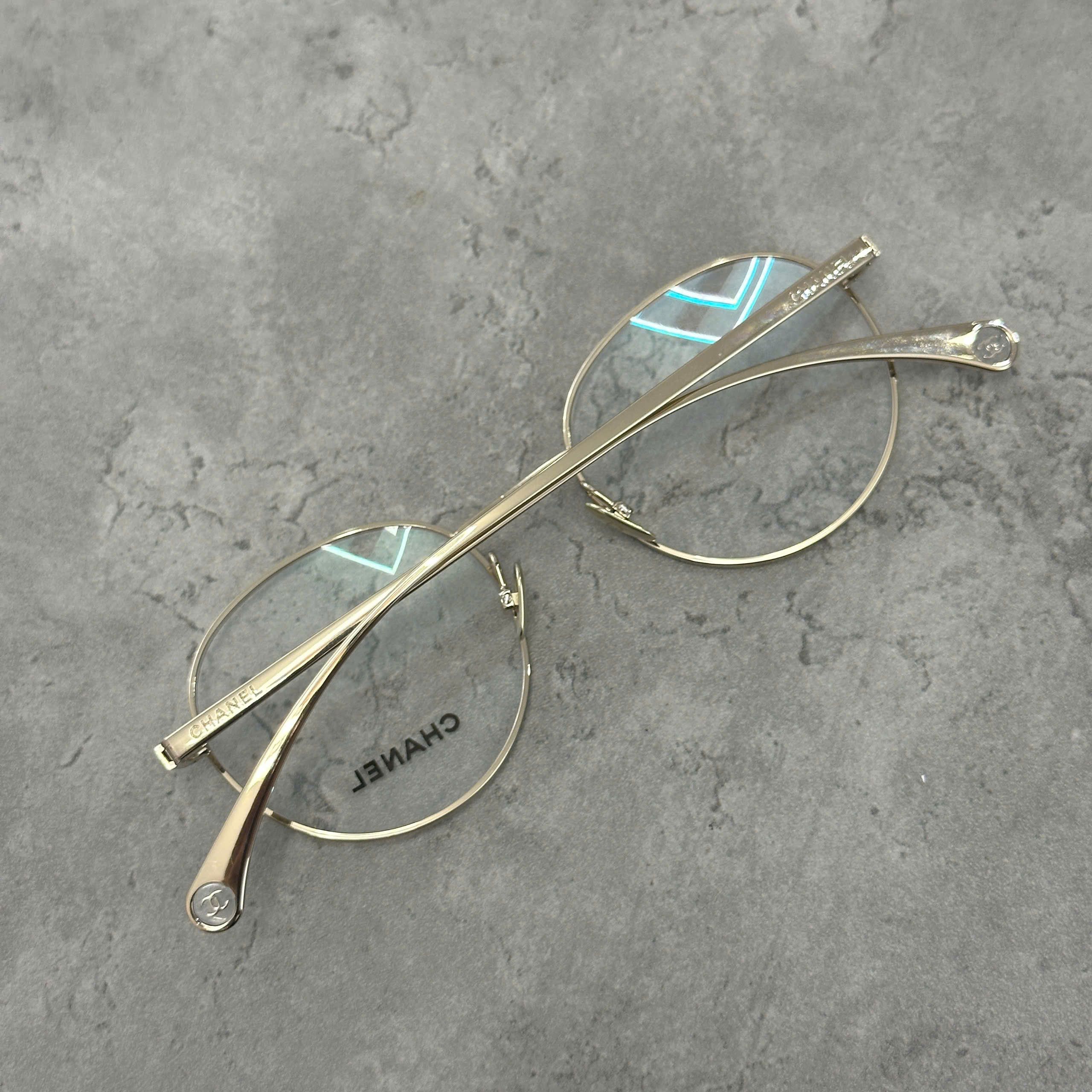 Chanel CHANEL 0CH2209 C395 Eyeglasses GOLD Size ONE SIZE - 2 Thumbnail