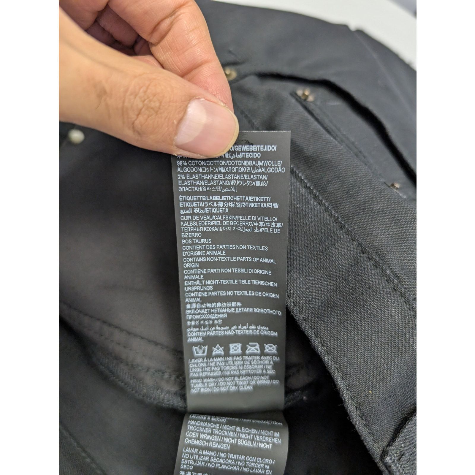 Saint Laurent Paris o1rshd1 Denim Short Straight in Used Black Size US 34 / EU 50 - 13 Thumbnail