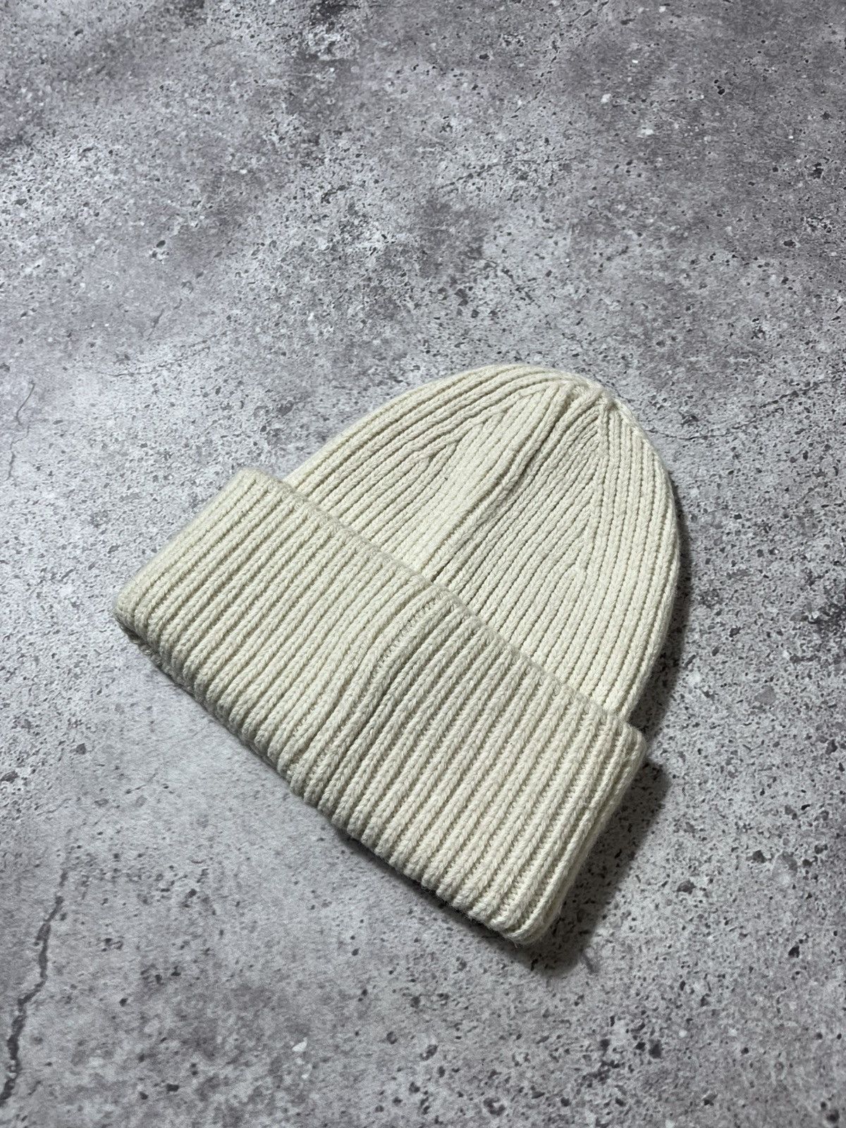 Acne Studios Acne Studios Pansy N Face Ribbed Knit Beanie Hat Wool Unisex Size ONE SIZE - 4 Thumbnail