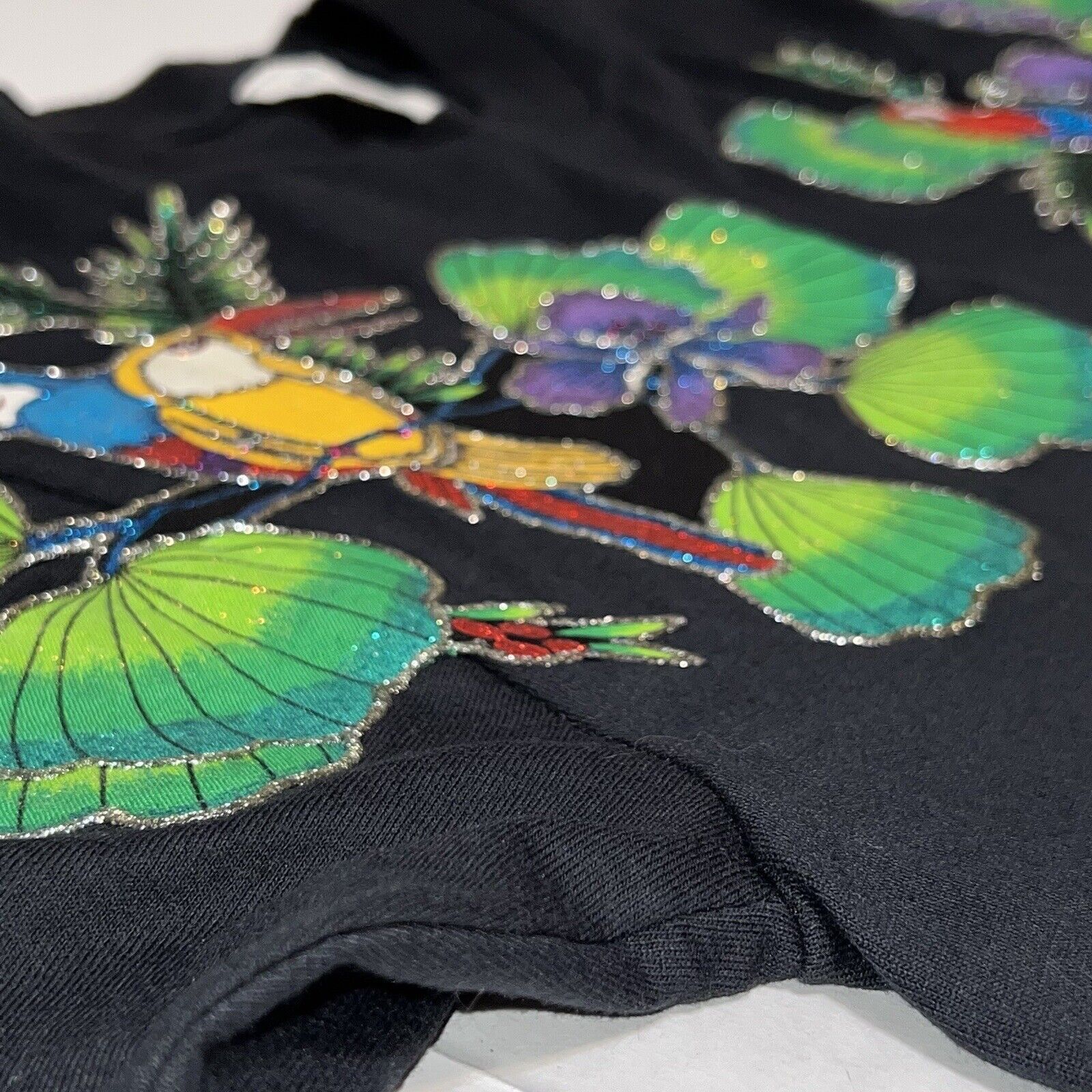 Anvil Vintage 90s Parrot Shirt Mac Single Stitch USA Medium Size US M / EU 48-50 / 2 - 3 Thumbnail