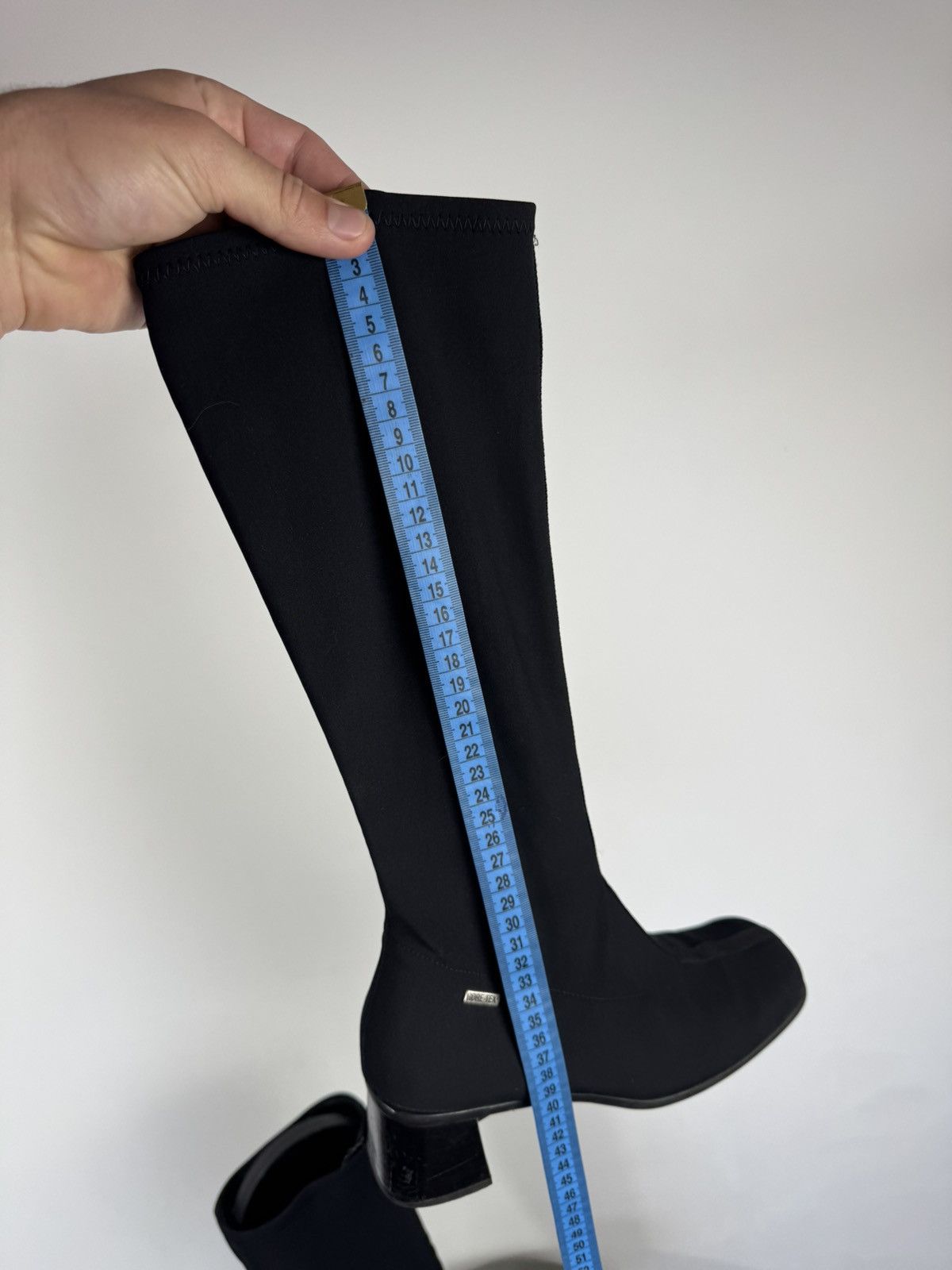 Other Vintage Gore Tex Black Stretch Knee High Boots Block Heel 39 Size US 8 / IT 38 - 12 Thumbnail