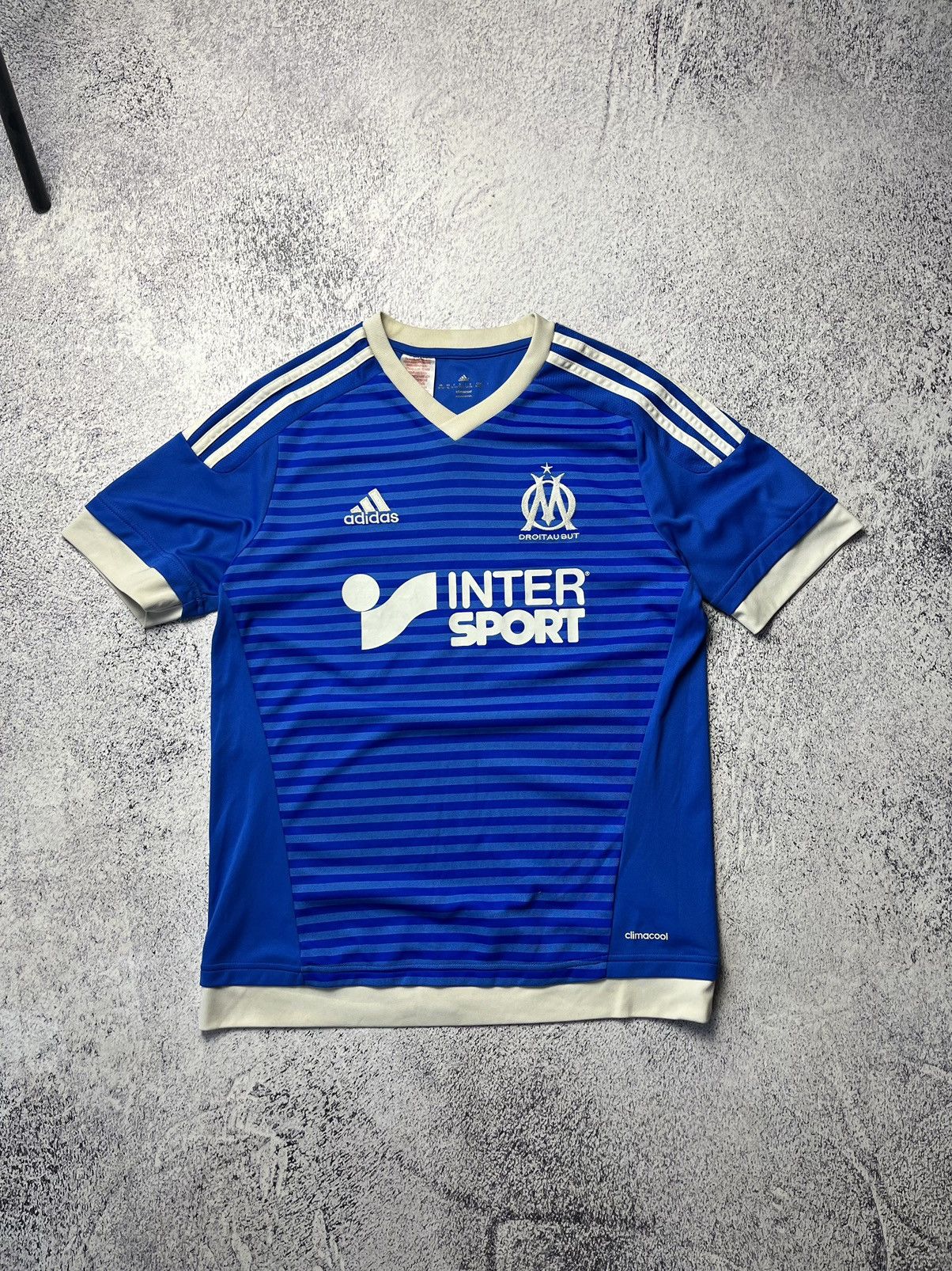 Adidas Vintage Adidas 2015/16 Olympique de Marseille Third Shirt Size US S / EU 44-46 / 1 - 3 Thumbnail