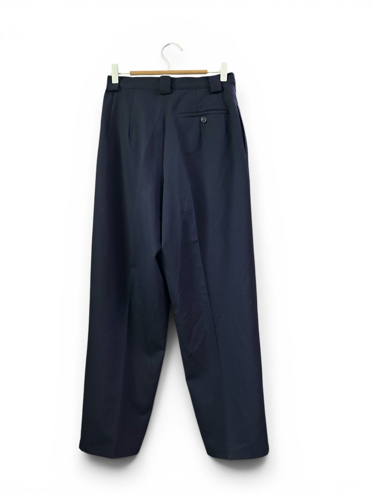 Y's Archive Yohji Yamamoto Wool Gabardine Double Pleated Trouser Size 29" - 3 Thumbnail