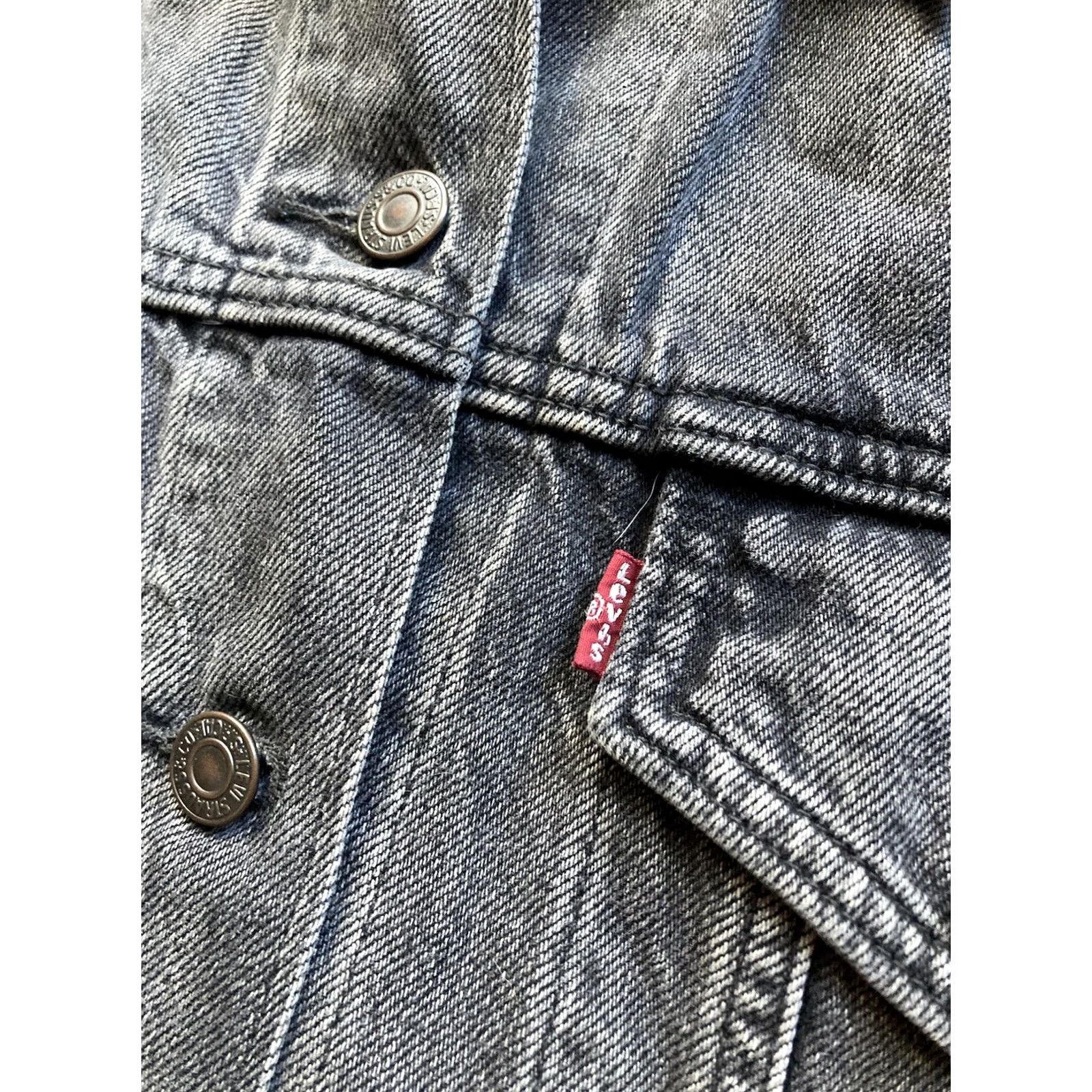 Levi's Levi's Denim Trucker Jacket Womens Size XL Ex Boyfriend Black Faded Type 3 Size XL / US 12-14 / IT 48-50 - 5 Thumbnail