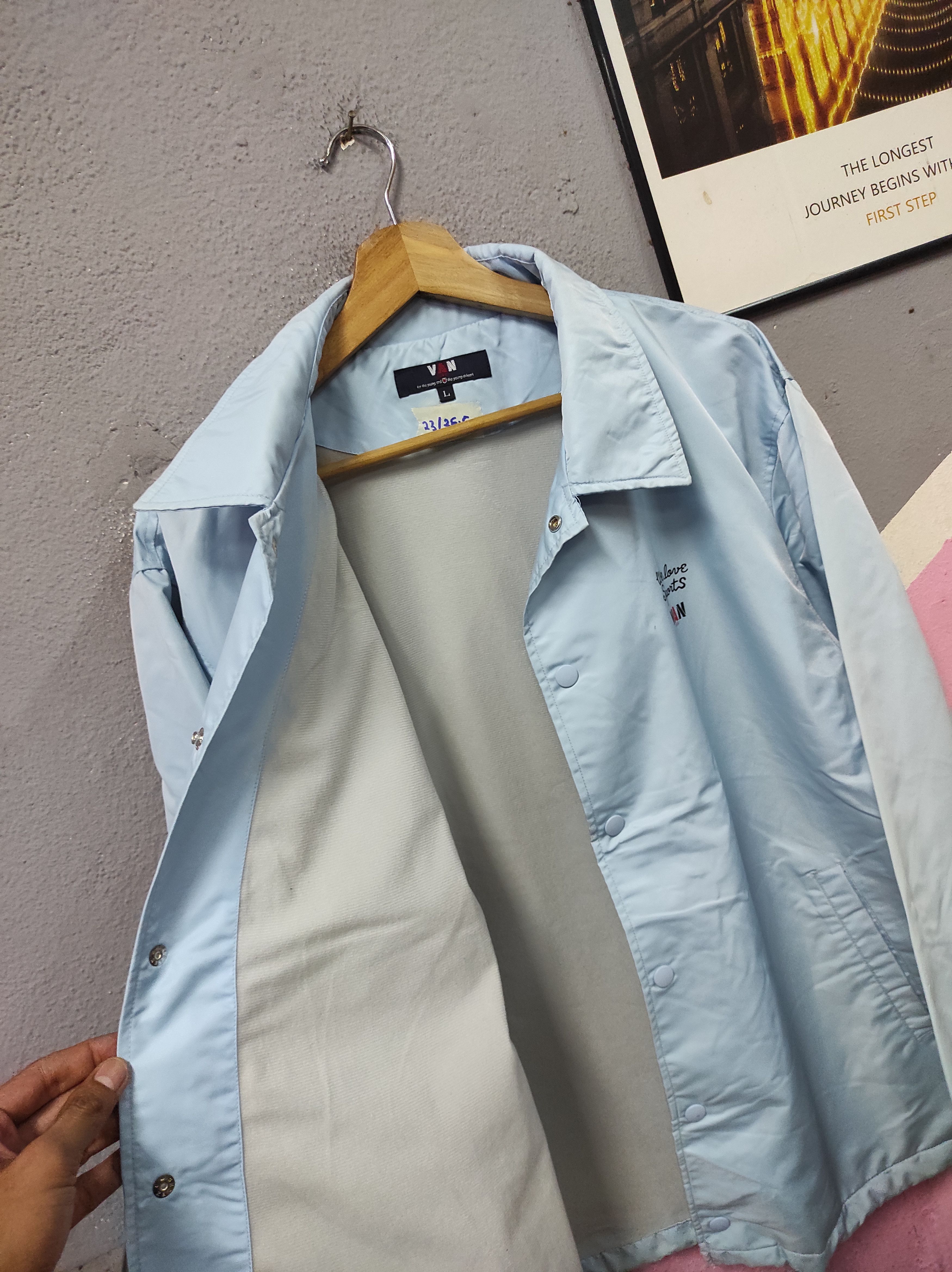 Van VAN JAC BIG LOGO COACH JACKET SUN FADED Size US L / EU 52-54 / 3 - 3 Thumbnail