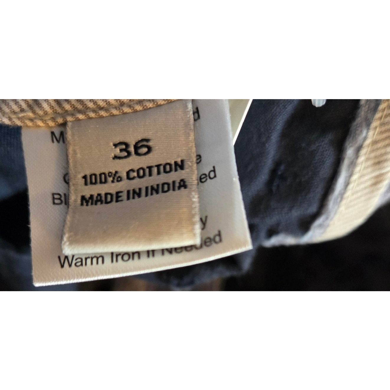 Joseph Abboud Joseph Abboud Navy Blue Khaki Shorts - Men's Size 36 Size US 36 / EU 52 - 4 Thumbnail