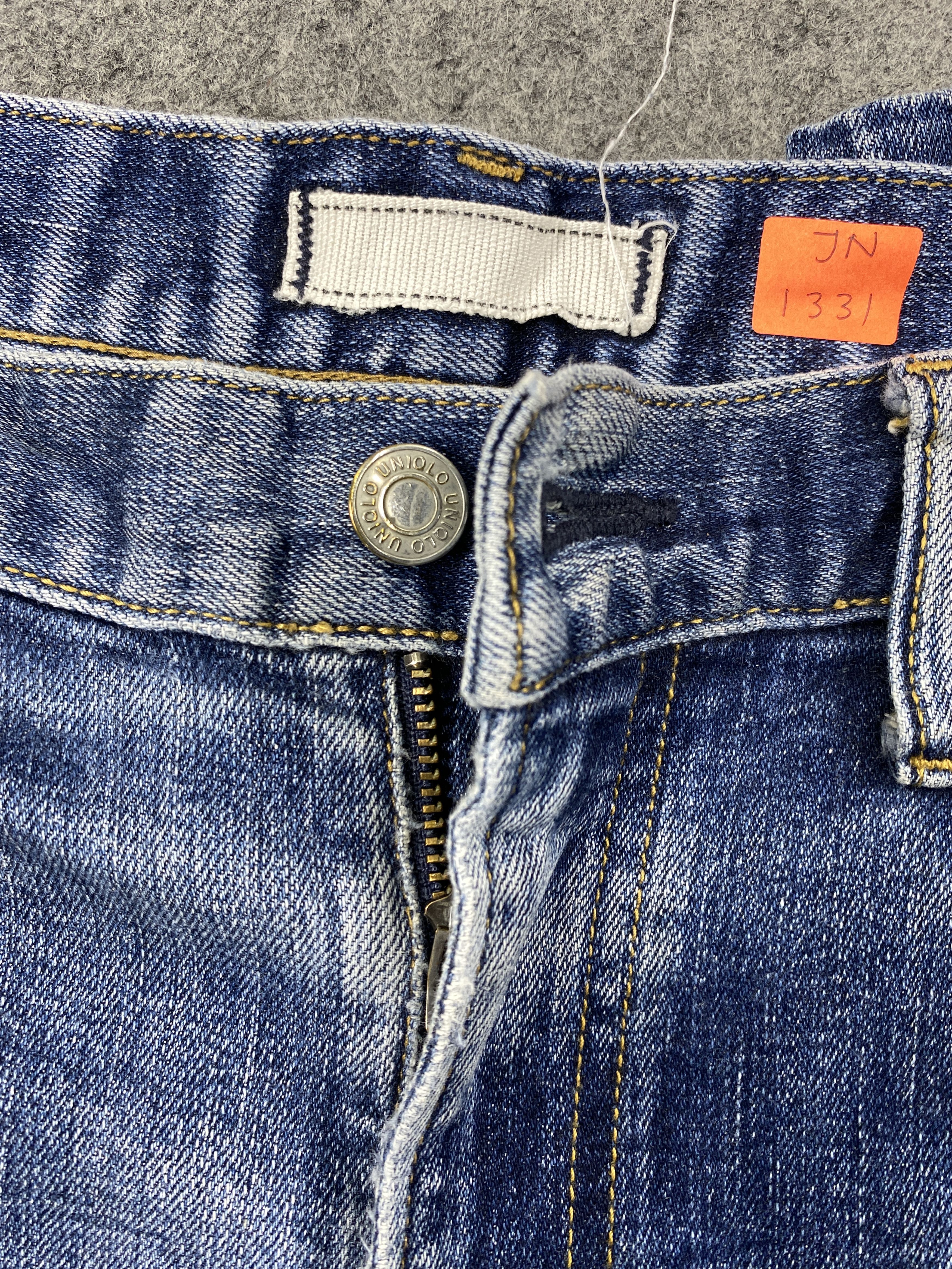 Japanese Brand Redline Distressed Blue Vintage Uniqlo 31x27 Denim -JN1331 Size US 31 - 6 Thumbnail