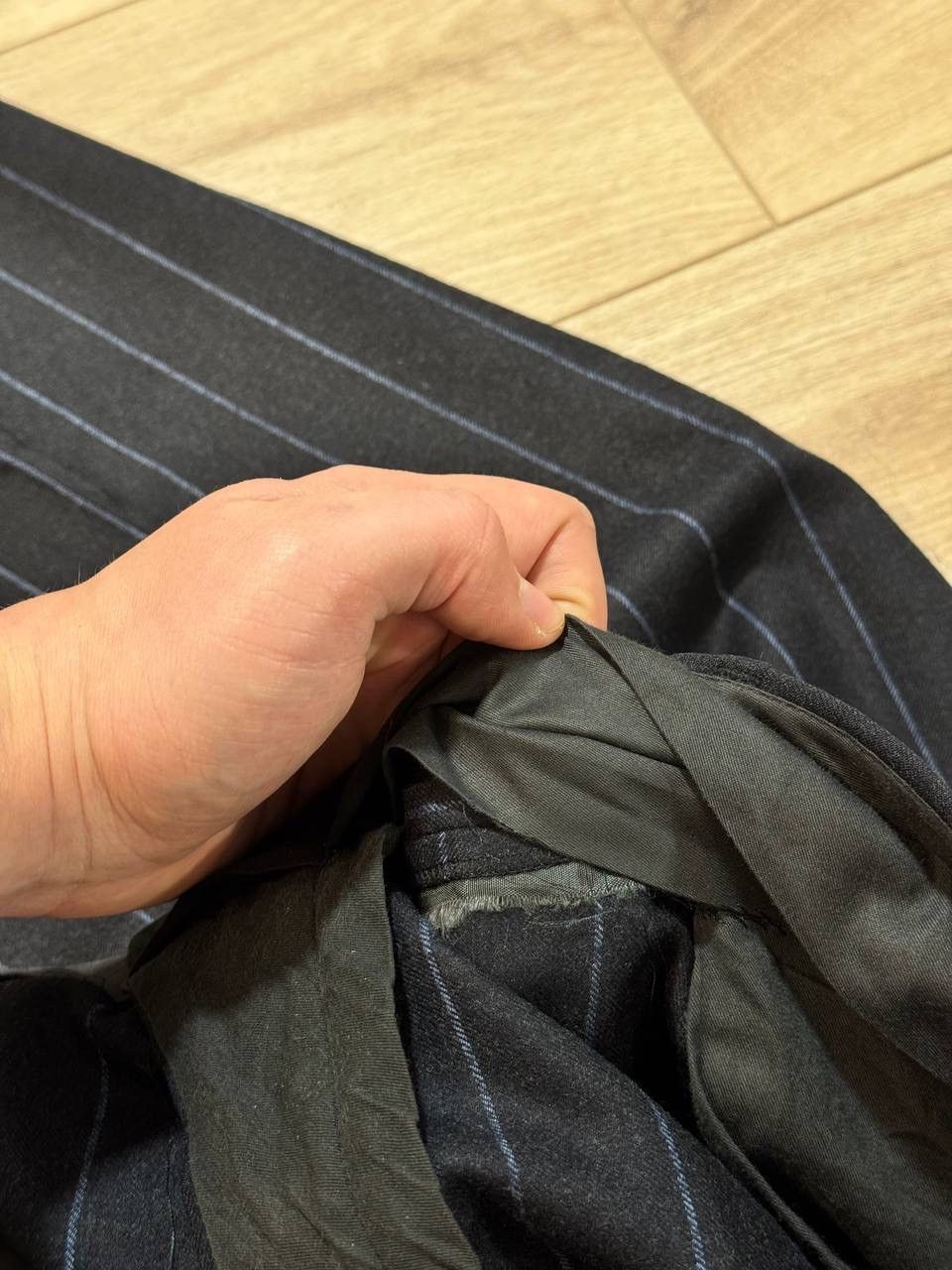 Etro Etro Milano Navy Pinstriped Wool Suit Size 54 Size 54L - 15 Thumbnail