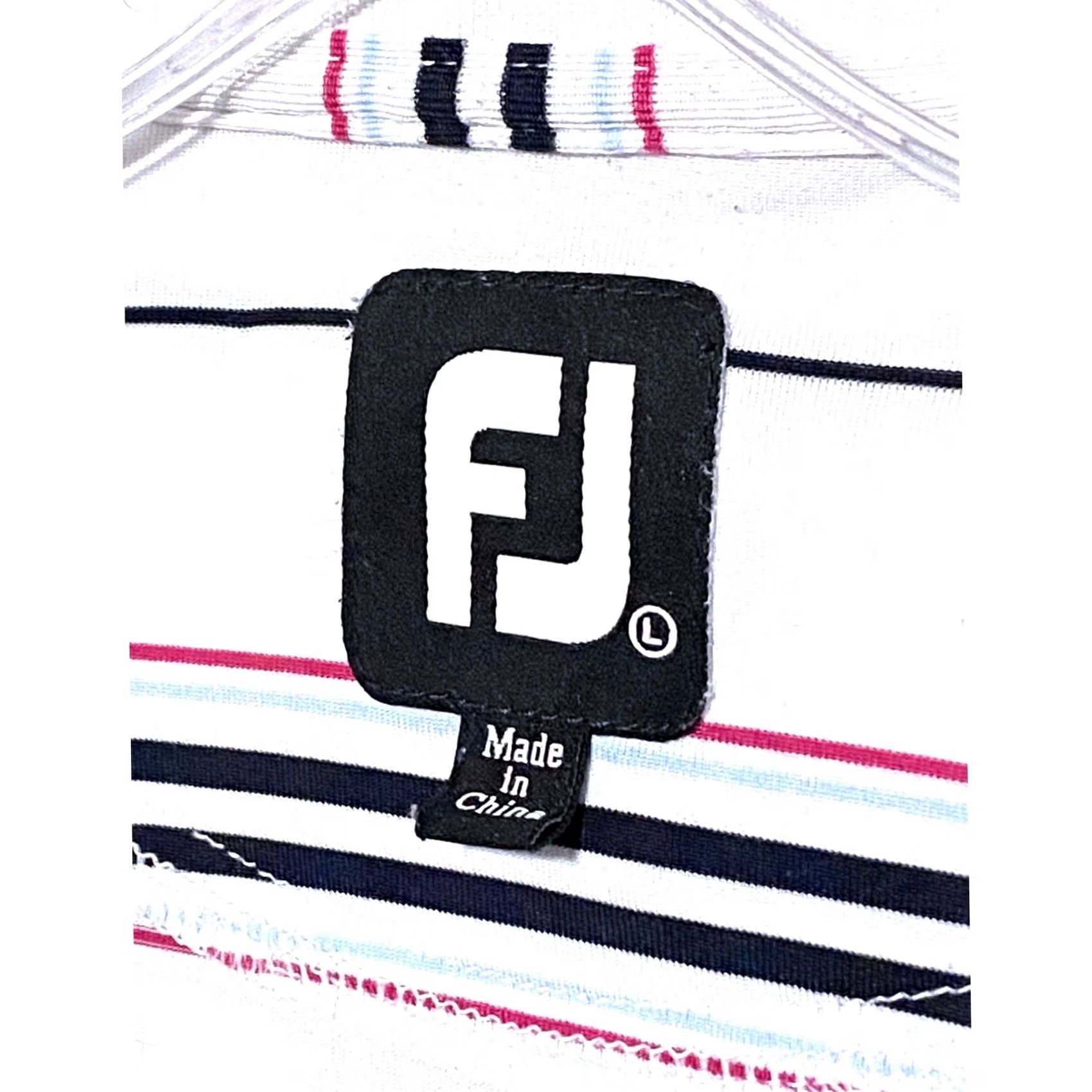 Footjoy FootJoy Polo Shirt Mens L White Striped Athleisure Preppy Casual Activewear Workwear Golf Shirt Size US L / EU 52-54 / 3 - 5 Thumbnail