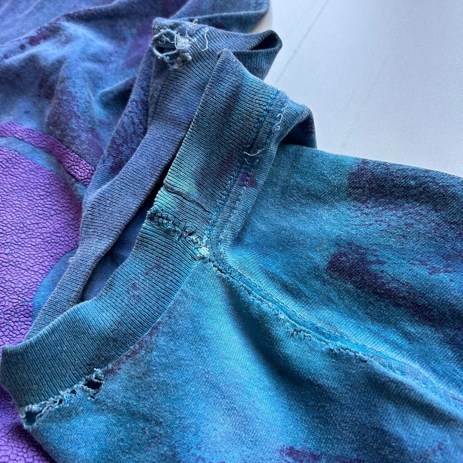 DC Comics Vintage 1991 Batman DC Comics Graphic Tie Dye T Shirt Large Size US L / EU 52-54 / 3 - 9 Thumbnail