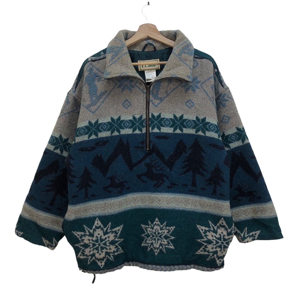 L.L. Bean 🔥Vintage LL Bean Aztec Full Print Story On Jacket Size US M / EU 48-50 / 2 - 3 Thumbnail
