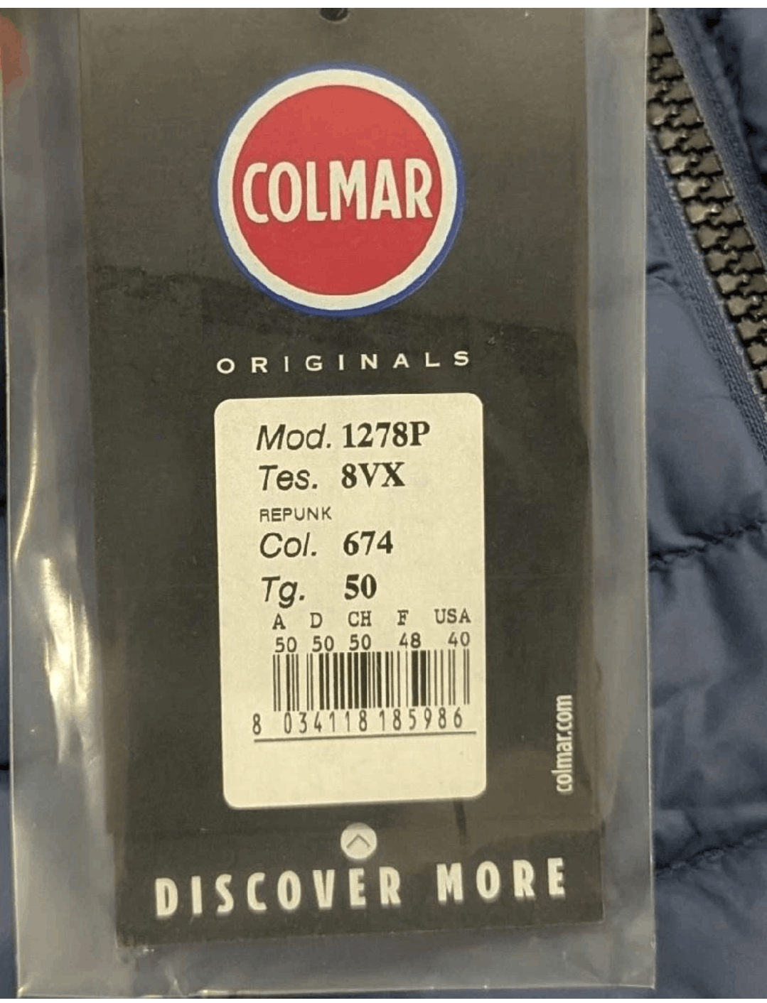 Colmar Colmar Quilted Nylon Puffer Vest Blue 50 US 40 Size US M / EU 48-50 / 2 - 8 Thumbnail
