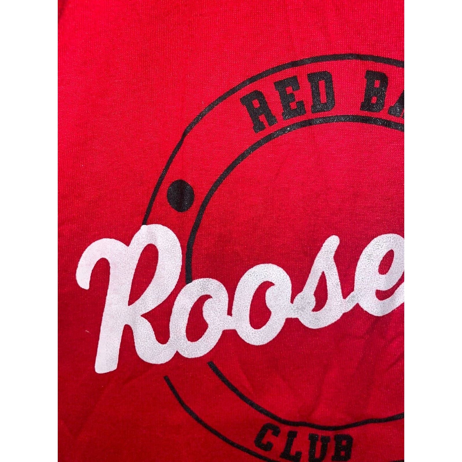 Jerzees Vintage Red Baron Shirt Club Roosevelt Red Tee 80s VTG 1980s Size US M / EU 48-50 / 2 - 2 Thumbnail