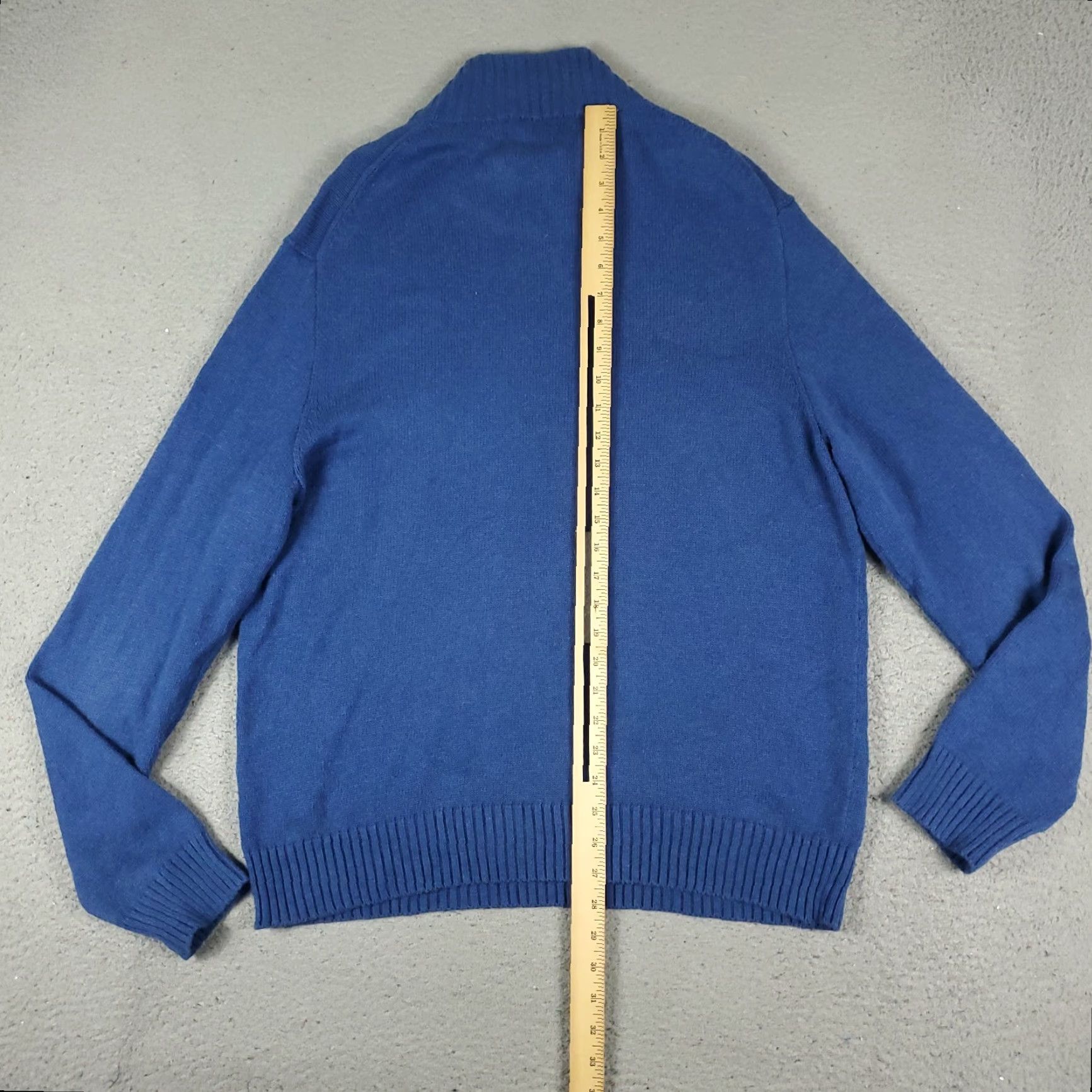 Ralph Lauren VINTAGE Ralph Lauren Men's Sweater Pullover 1/4 Zip Blue Pony XL Classic Knit All Seasons Size US XL / EU 56 / 4 - 6 Thumbnail