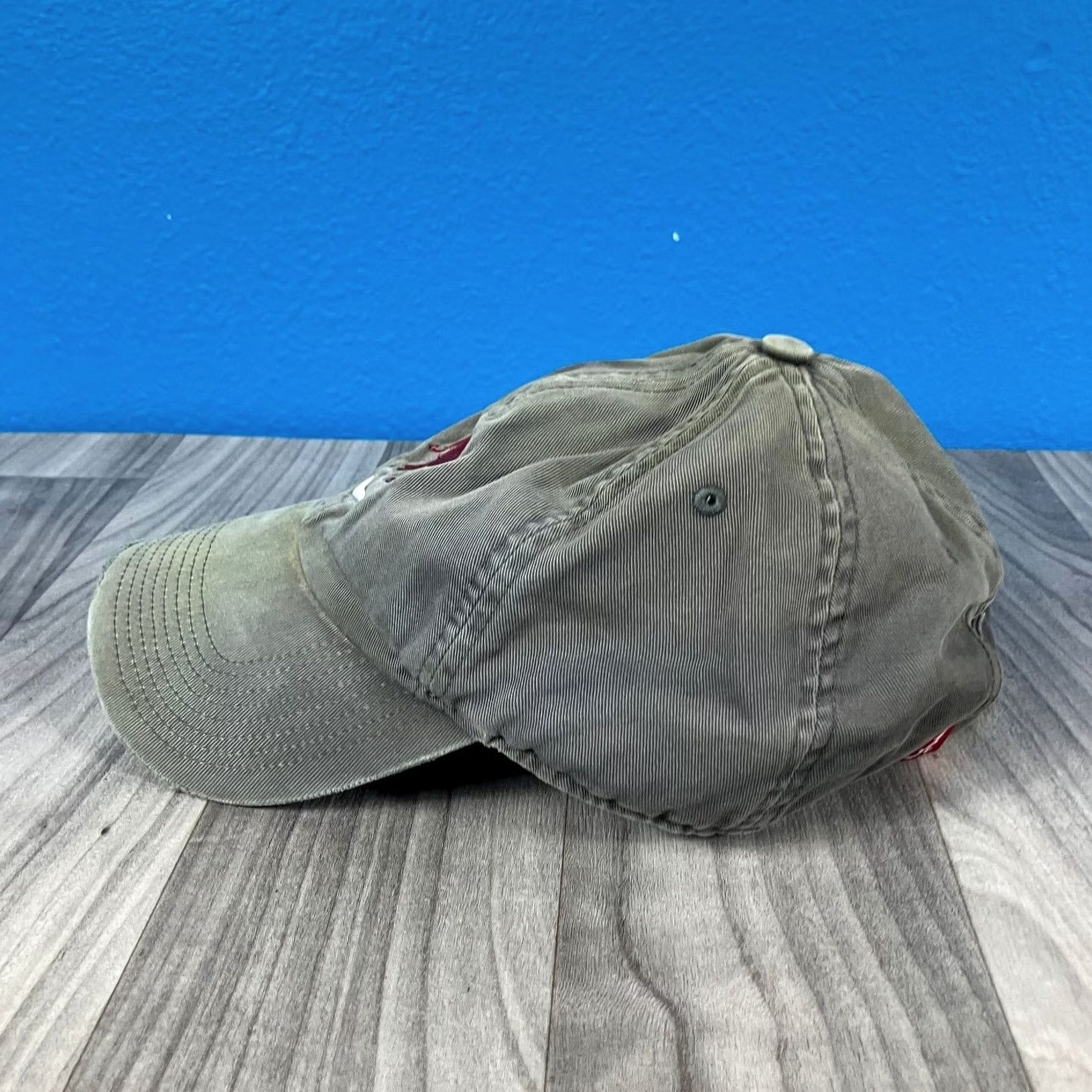 Nike Nike Heritage86 Hat Alabama Crimson Tide Olive Adjustable Baseball Cap Mens Size ONE SIZE - 2 Thumbnail