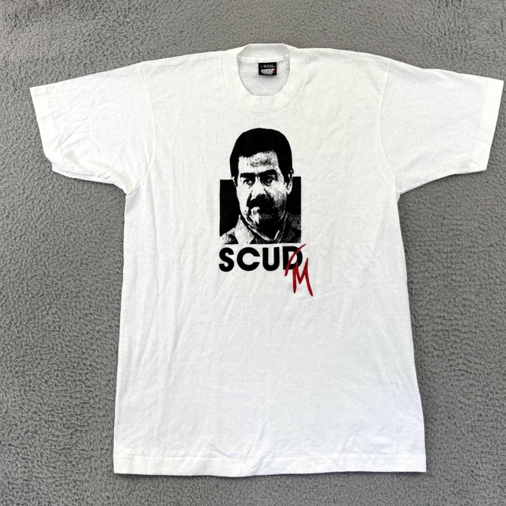 Vintage VINTAGE Saddam Hussein Shirt Mens Large White 90s Short Sleeve Iraq Desert Storm Shirt Size US L / EU 52-54 / 3 - 2 Thumbnail