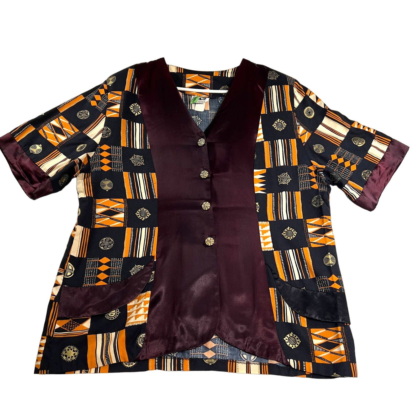 Other FAD Button Blouse Shirt Woman's 3X-Large Made In USA Size 3XL / US 20-22 - 1 Thumbnail