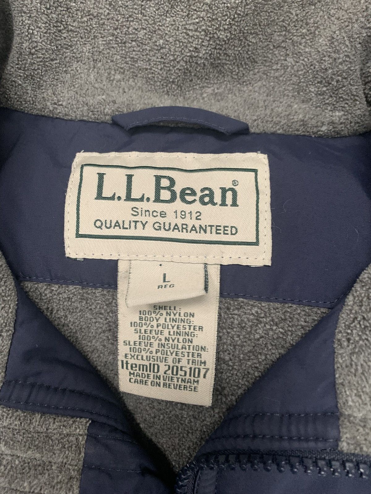 L.L. Bean Blue Bomber Jacket Size US L / EU 52-54 / 3 - 4 Thumbnail
