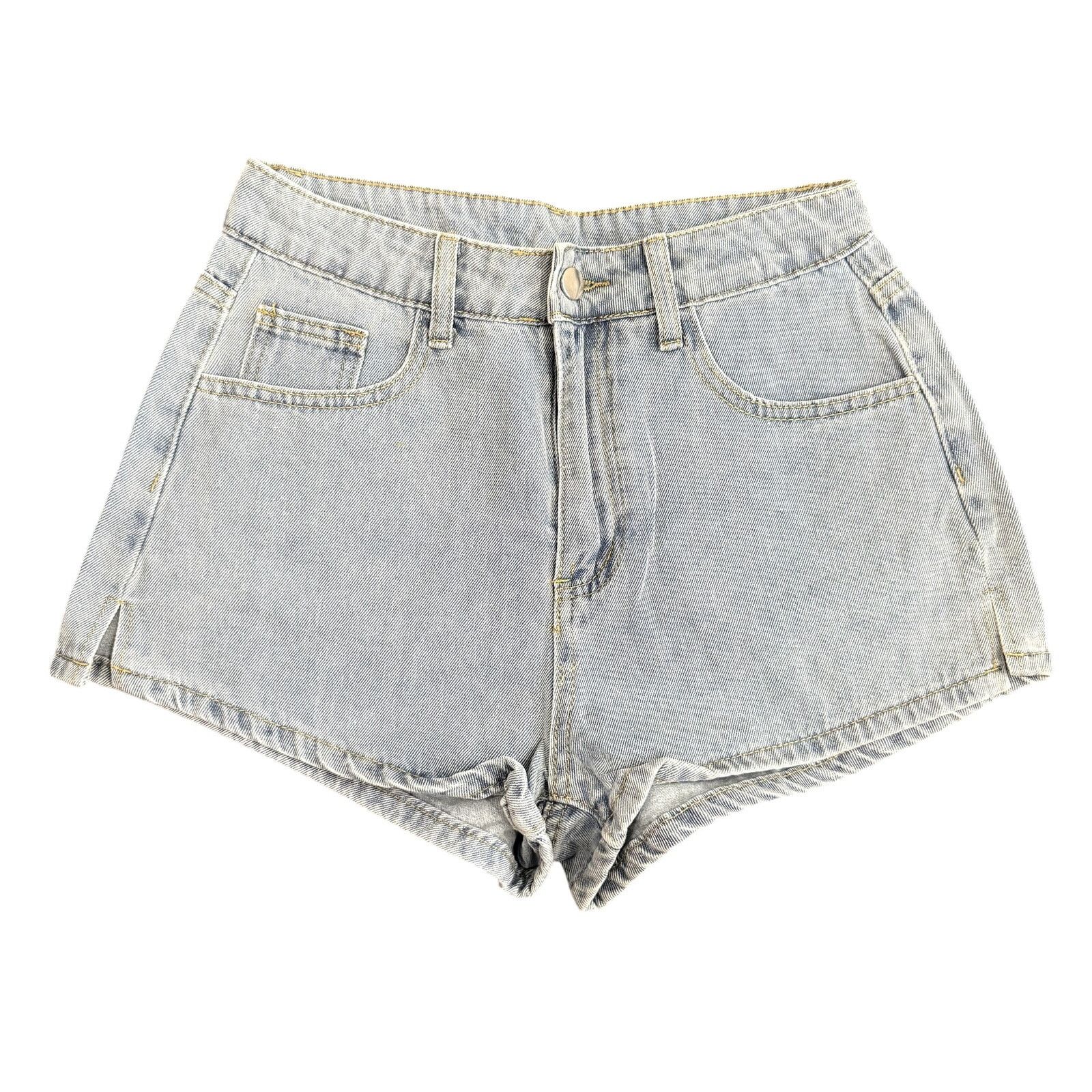 Shein High Waisted Mini Denim Shorts in Blue, Size S Size 27" / US 4 / IT 40 - 1 Thumbnail