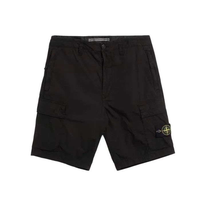 Stone Island Stone Island Black Bermuda Cargo Shorts Size US 31 - 1 Thumbnail