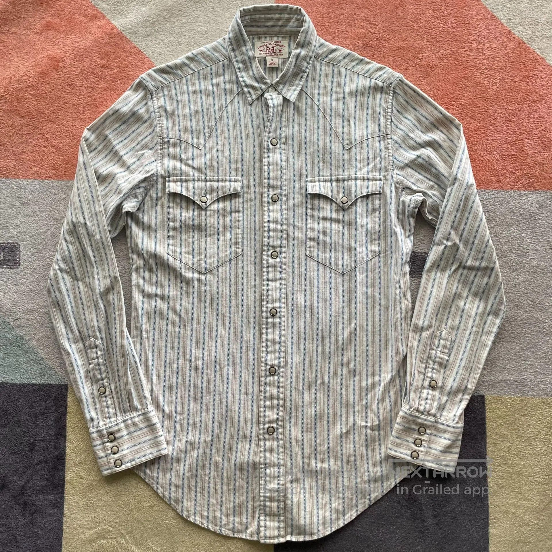 RRL Ralph Lauren RRL Ralph Lauren Western Stripe Shirt. Size US XS / EU 42 / 0 - 3 Thumbnail