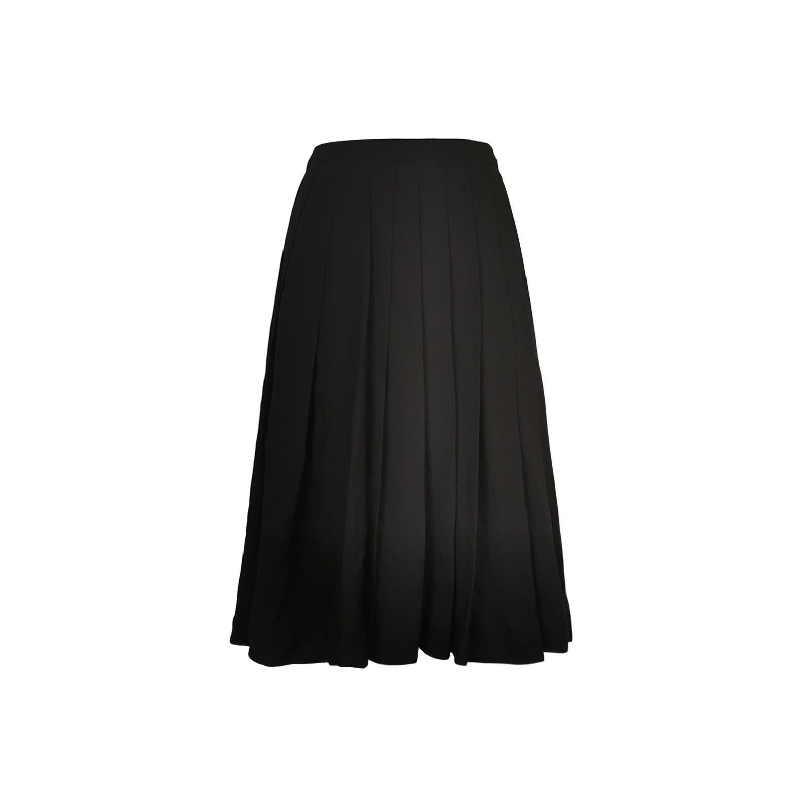 Prada Prada Pleated Black Midi Skirt Size 36 0089 Size 22" - 1 Thumbnail