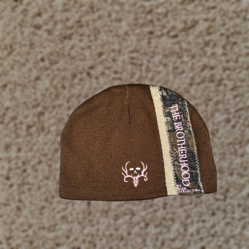 Bones The Brotherhood The Bone Collector Beanie Hat Adult One Size Brown Acrylic Knit Beanie Mens Ski Hunt Country Cap Size ONE SIZE - 1 Thumbnail