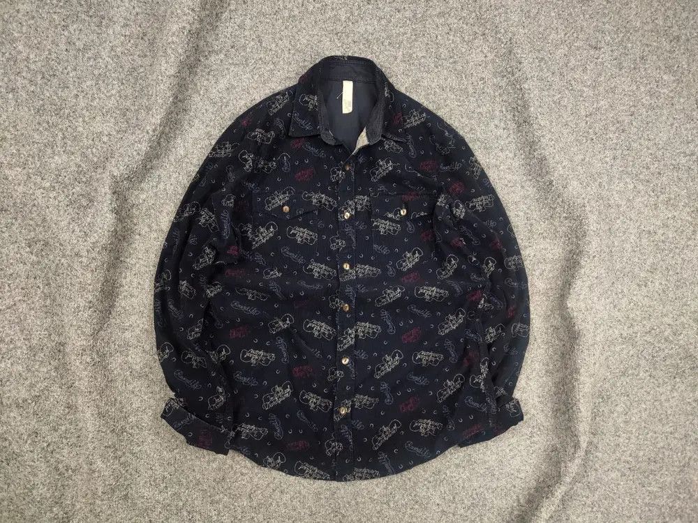 Takeo Kikuchi Vintage takeo kikuchi Escape Japan Design Corduroy Art Shirt Size US M / EU 48-50 / 2 - 1 Thumbnail