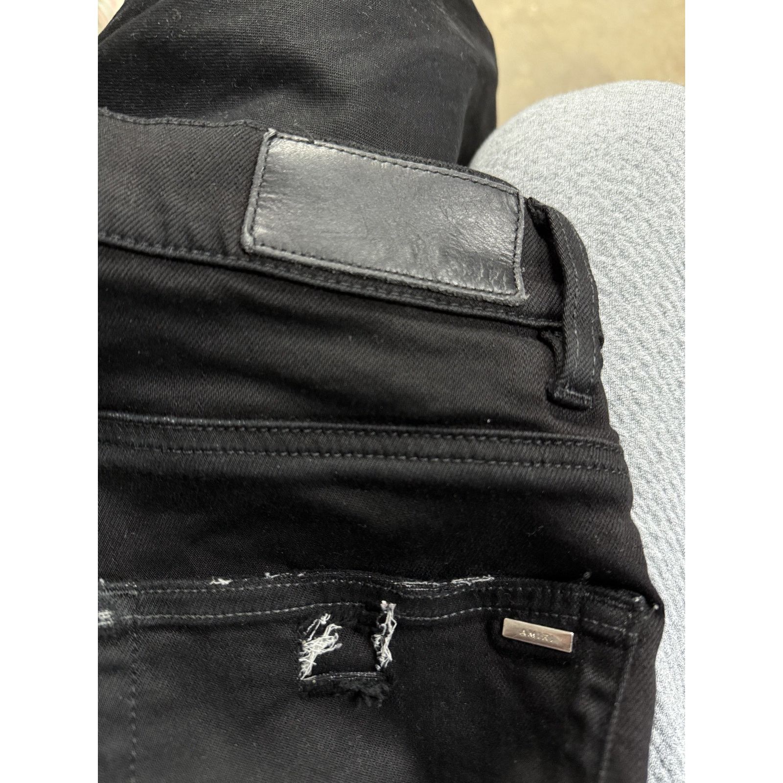 Amiri Amiri Jeans Black Thrasher Plain 28 Used Size US 28 / EU 44 - 3 Thumbnail