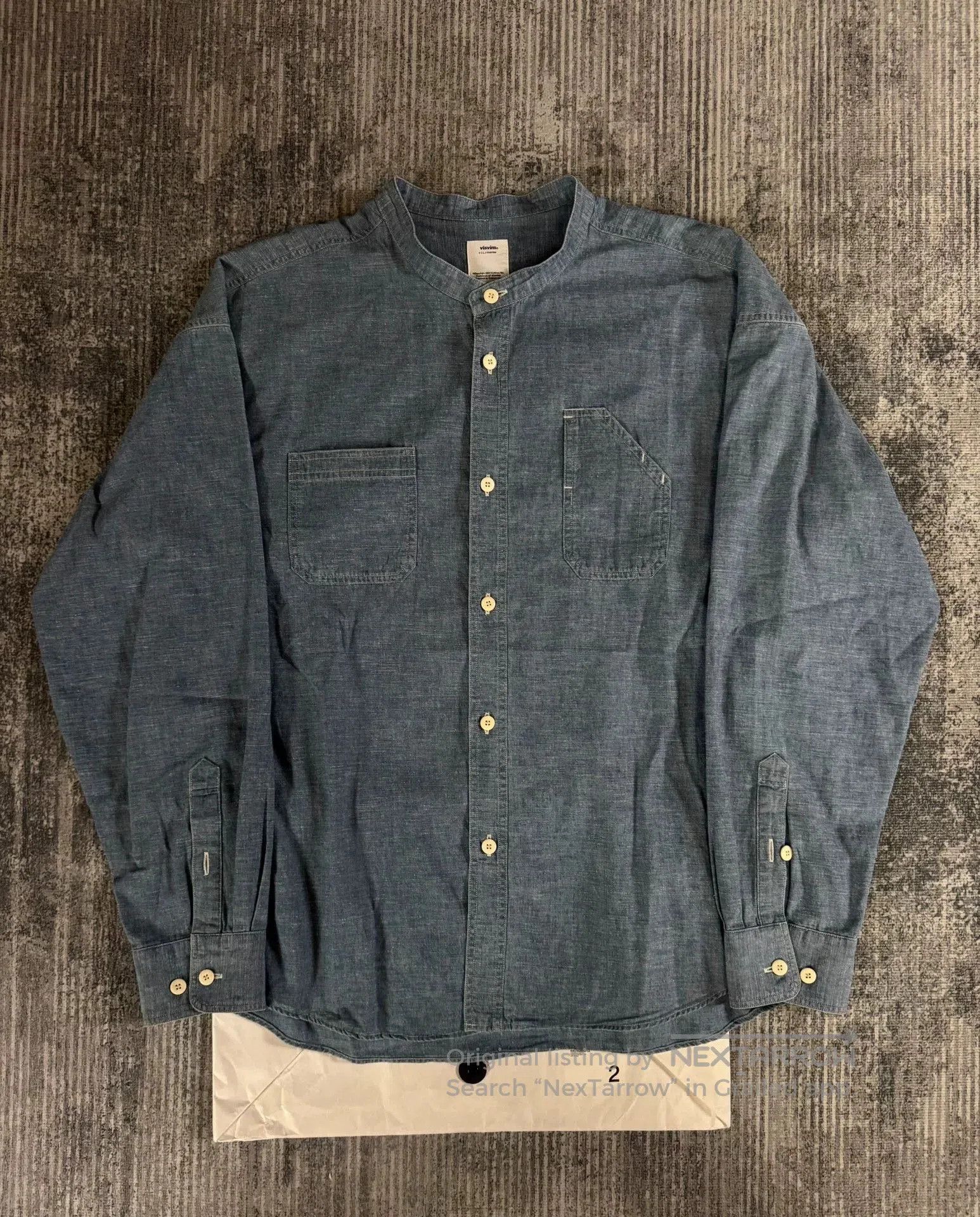 Visvim visvim elgin chambray long sleeve shirt. Size US M / EU 48-50 / 2 - 1 Thumbnail