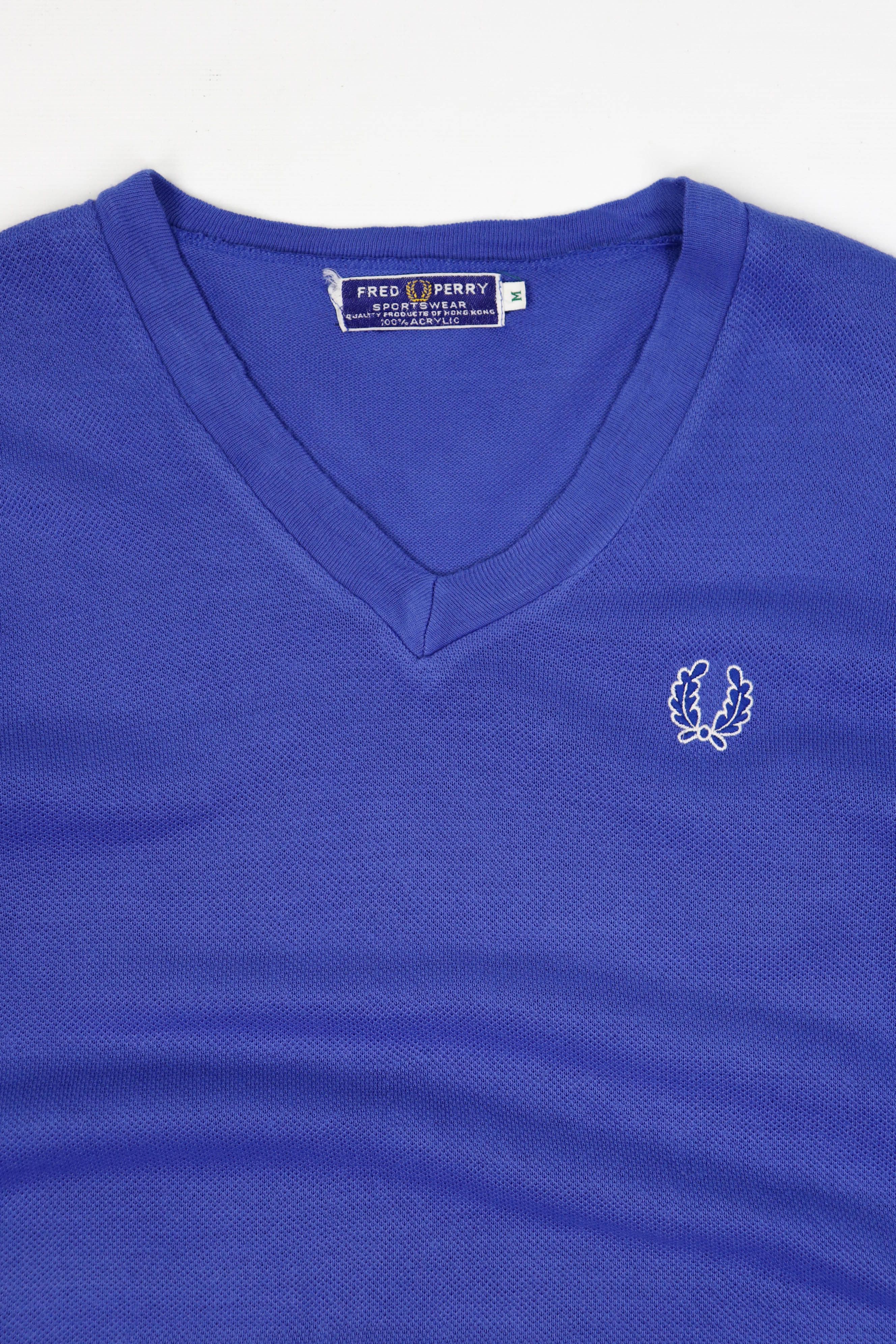 Fred Perry Fred Perry Sportswear Vintage 80s Acrylic V-neck Sweater Size US M / EU 48-50 / 2 - 3 Thumbnail