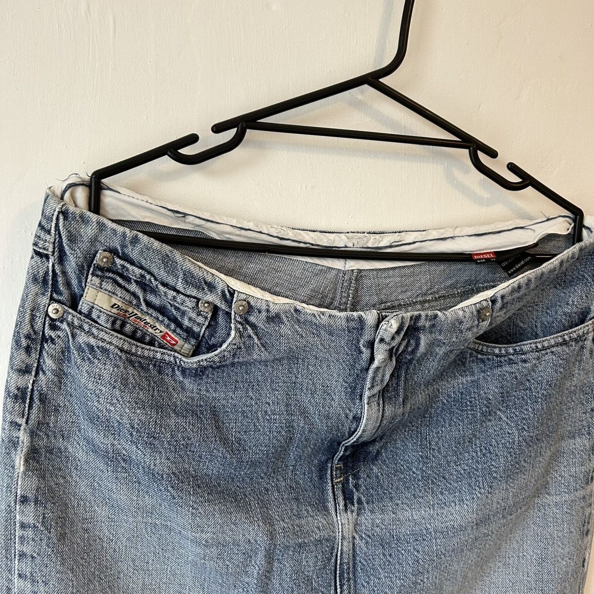 Diesel × Vintage Vintage Diesel Denim Maxi skirt jean Size 32" / US 10 / IT 46 - 4 Thumbnail