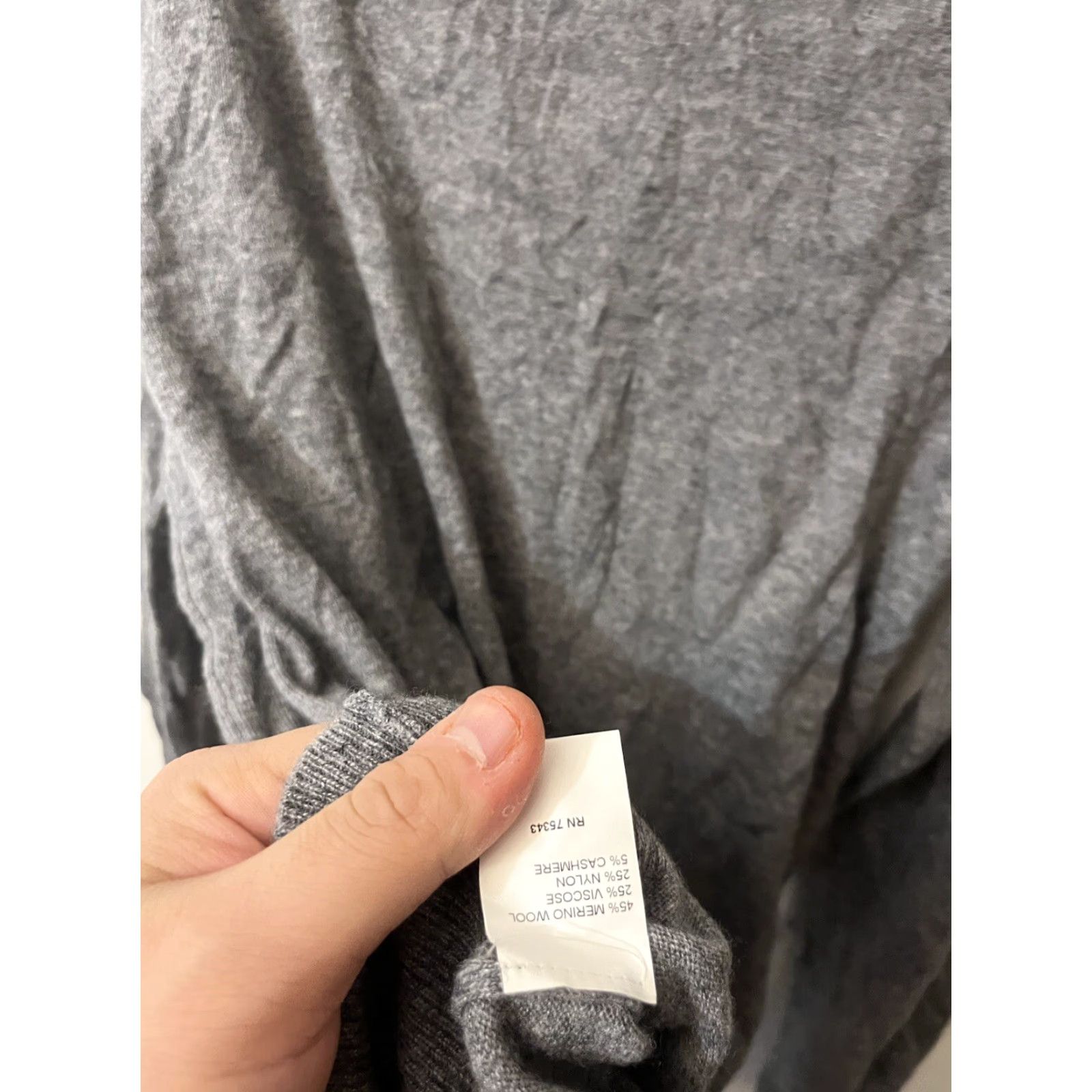 Vintage Filippo Riberti 1/4 Zip Sweater Men 2XL Heather Gray Pullover Wool Cashmere Mock Neck Zipper All Seasons Classic Outdoor Preppy Size US XXL / EU 58 / 5 - 4 Thumbnail