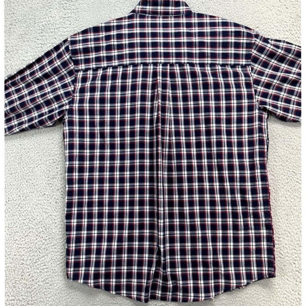Wrangler Wrangler Mens Adult Large Blue Plaid Riata Button Down Long Sleeve Pocket Shirt Size US L / EU 52-54 / 3 - 2 Thumbnail