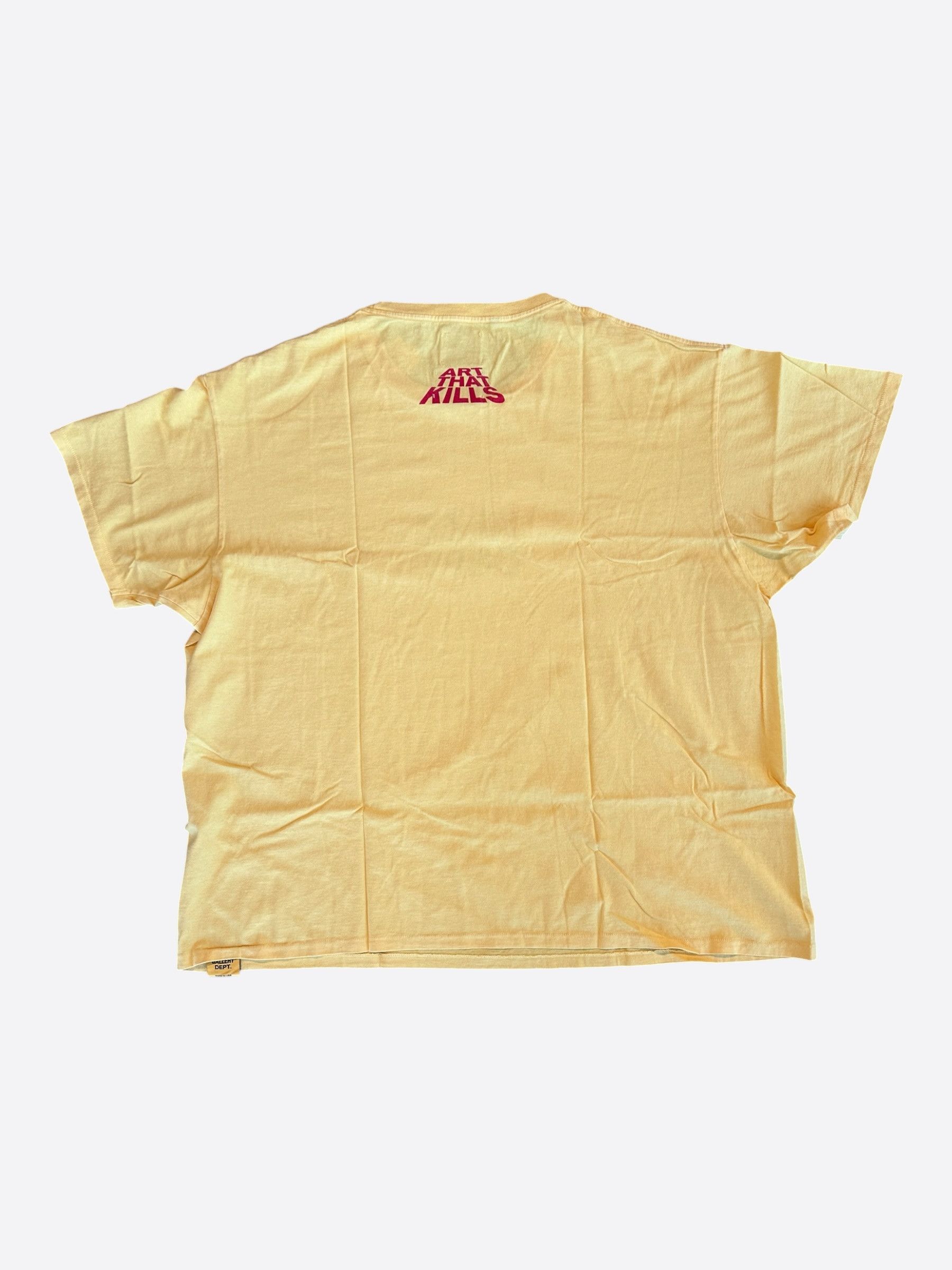 Gallery Dept. Gallery Dept Yellow ATK Jazz Dept Logo T-Shirt Size US M / EU 48-50 / 2 - 2 Thumbnail