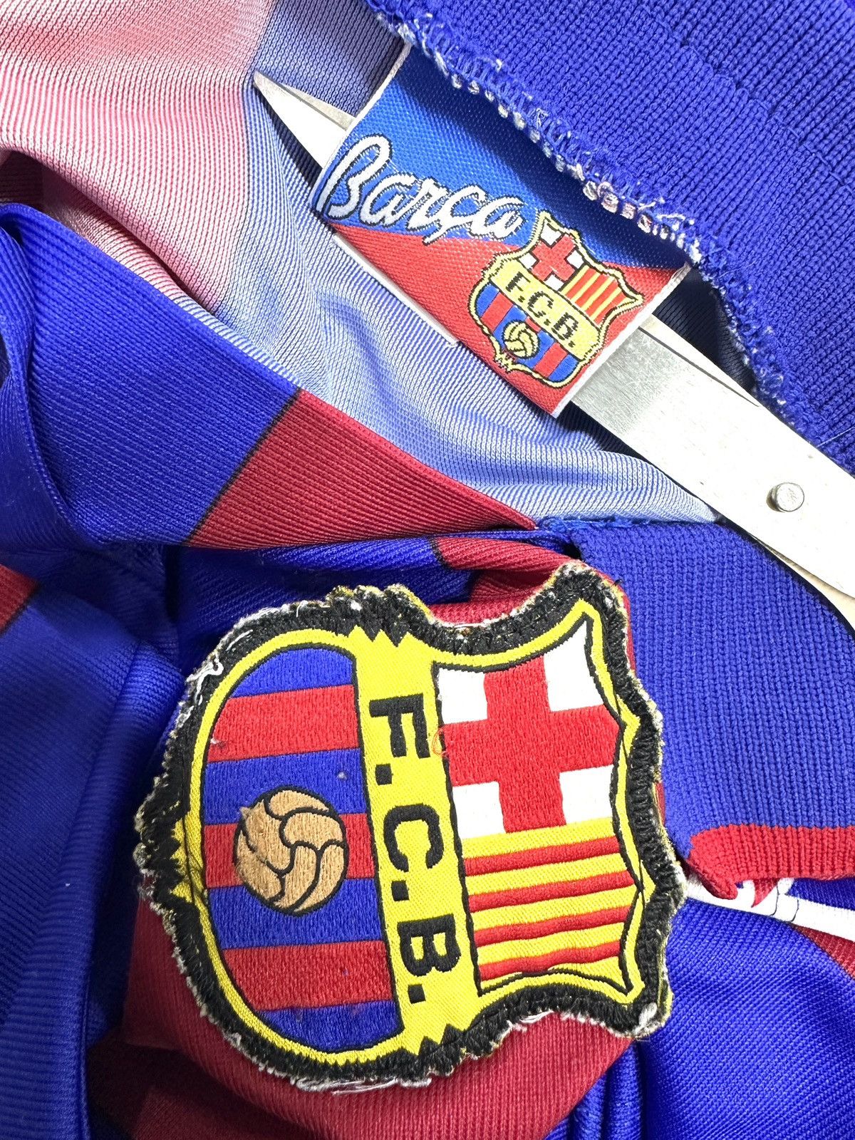Kappa Vintage Football Jersey Barcelona player rare Stoichkov 8 Size US M / EU 48-50 / 2 - 5 Thumbnail