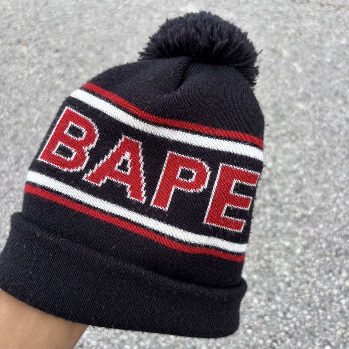 Bape Bape Knit Pom Beanie Size ONE SIZE - 2 Thumbnail