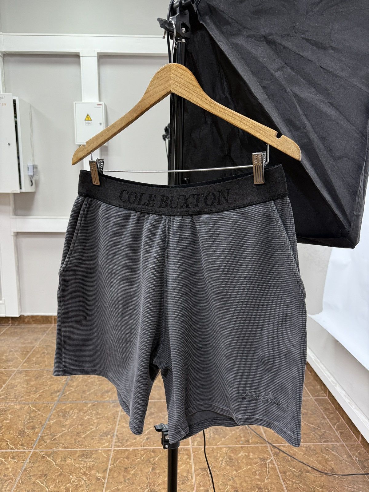 Cole Buxton Cole Buxton Grey Knit Sweat Short | Grailed